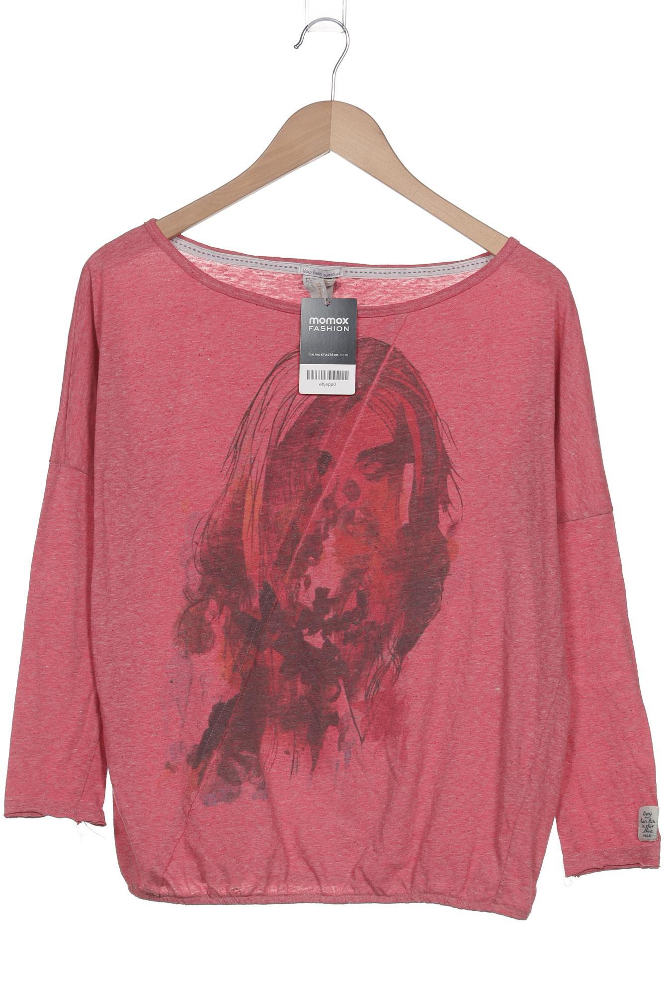 

M.o.d. Miracle of Denim Damen Langarmshirt, pink, Gr. 36