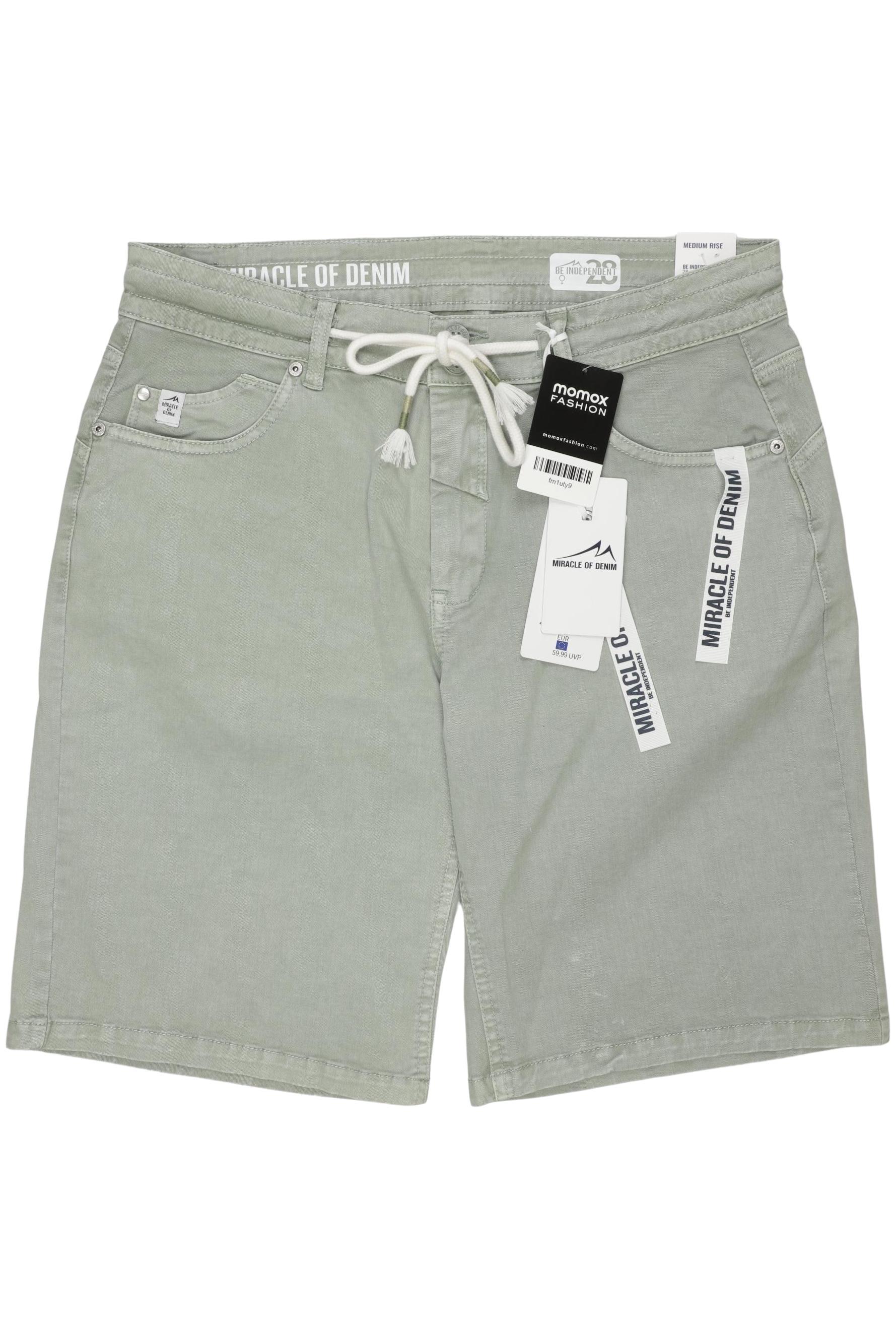 

M.o.d. Miracle of Denim Damen Shorts, hellgrün, Gr. 28