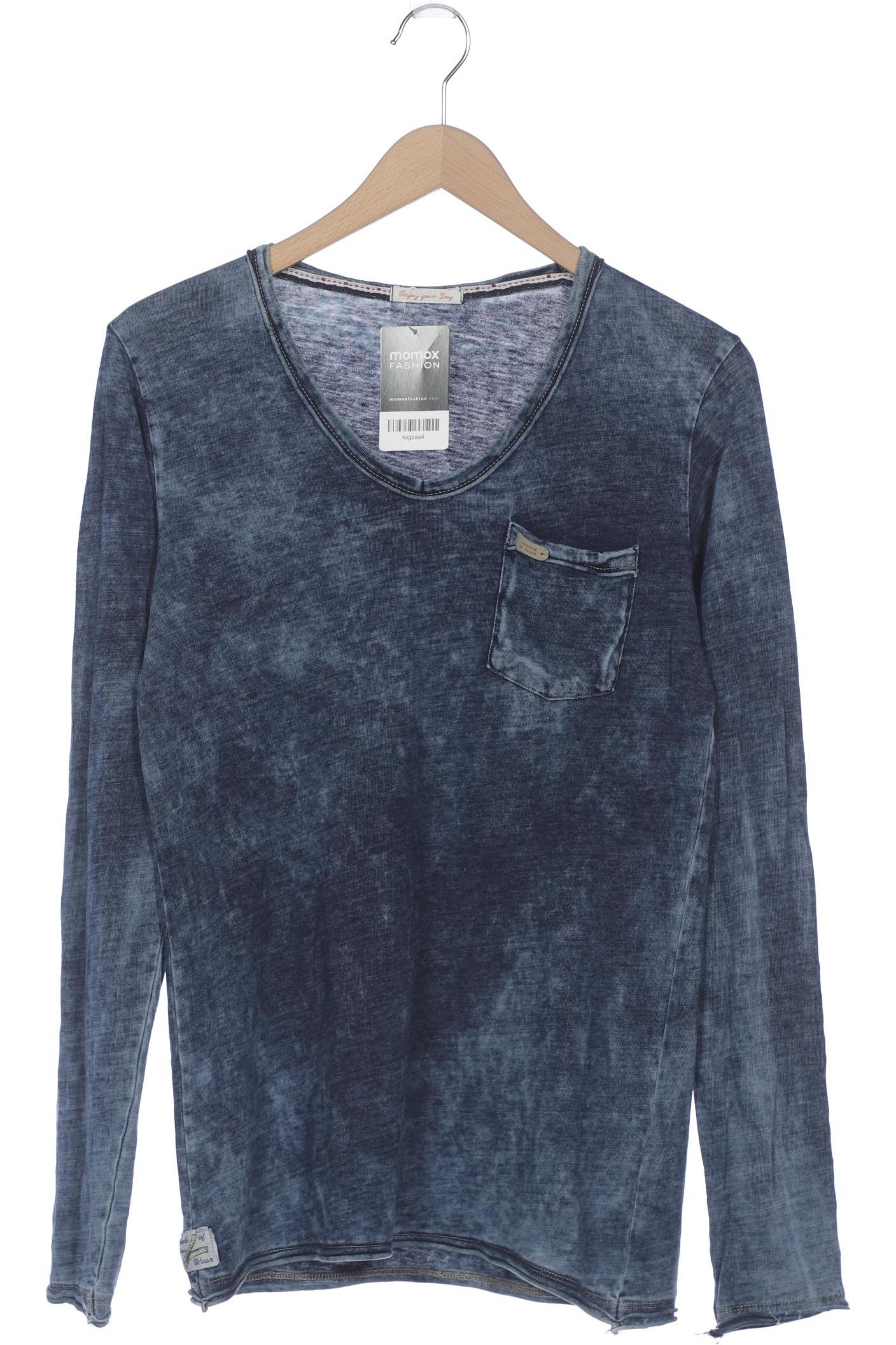 

M.o.d. Miracle of Denim Herren Langarmshirt, marineblau, Gr. 46