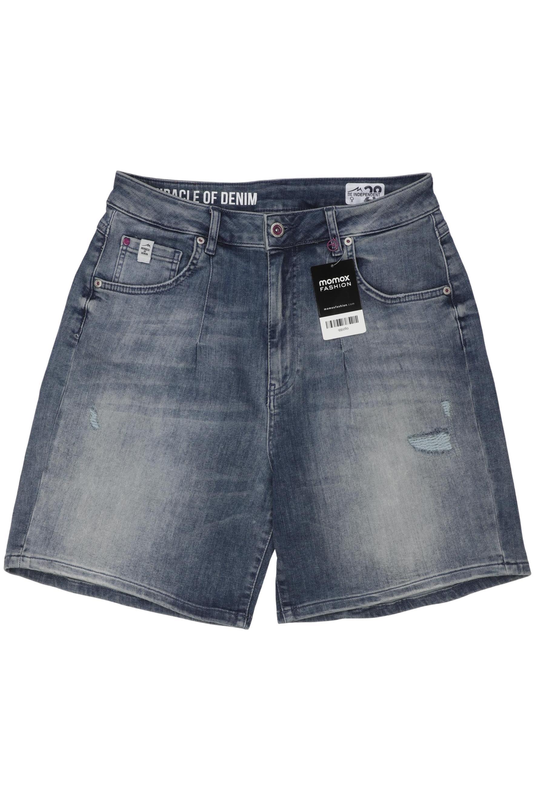 

M.o.d. Miracle of Denim Damen Shorts, blau, Gr. 28