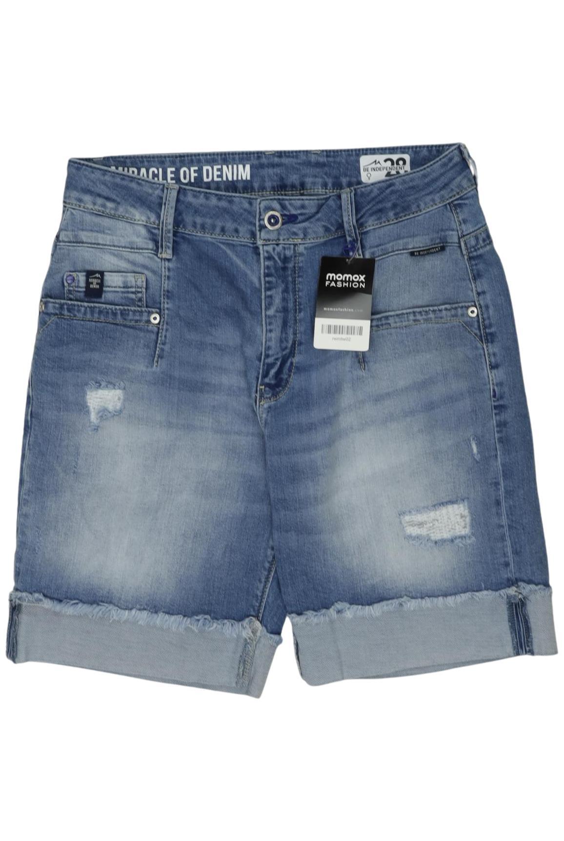 

M.o.d. Miracle of Denim Damen Shorts, blau, Gr. 28