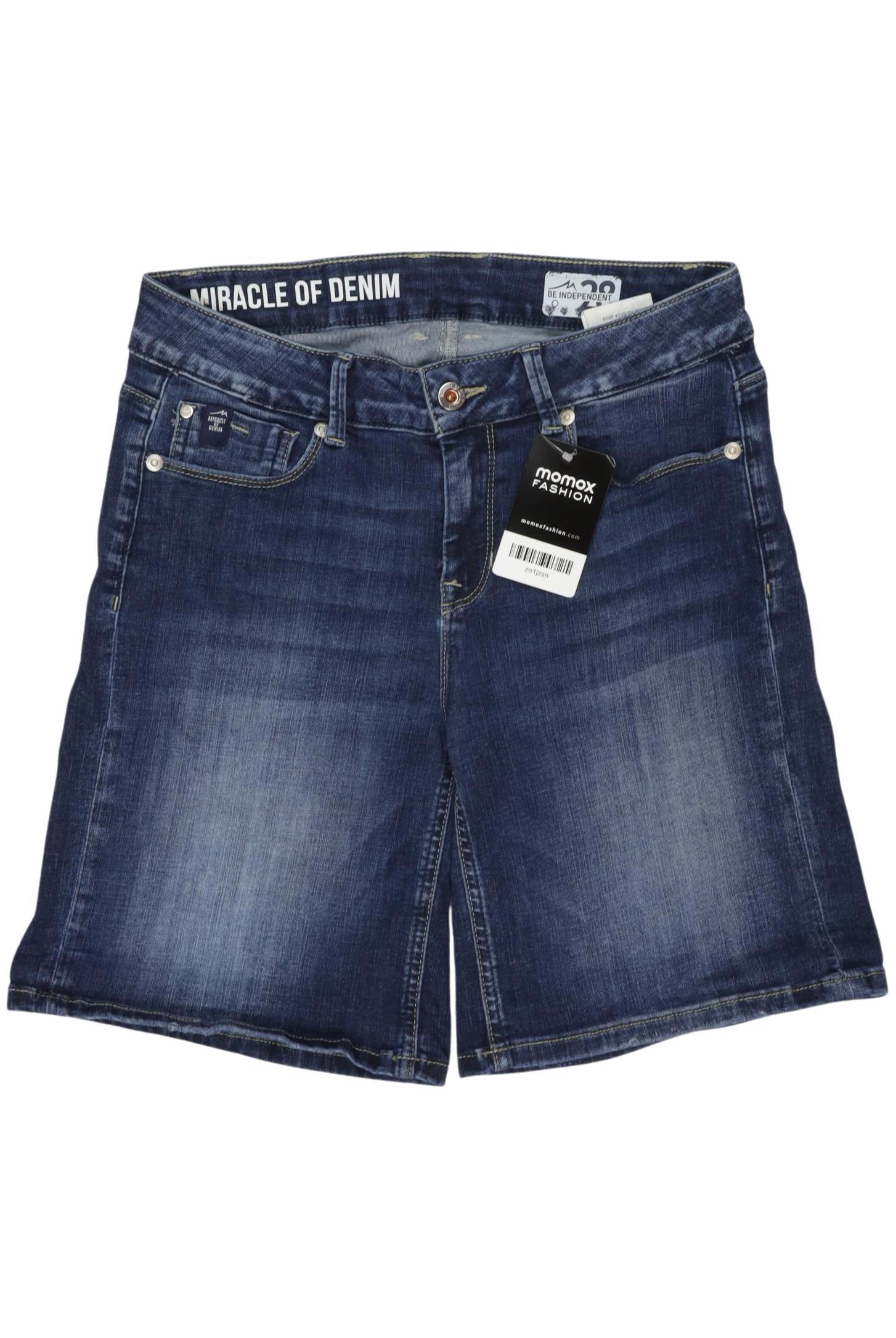 

M.o.d. Miracle of Denim Damen Shorts, blau, Gr. 28