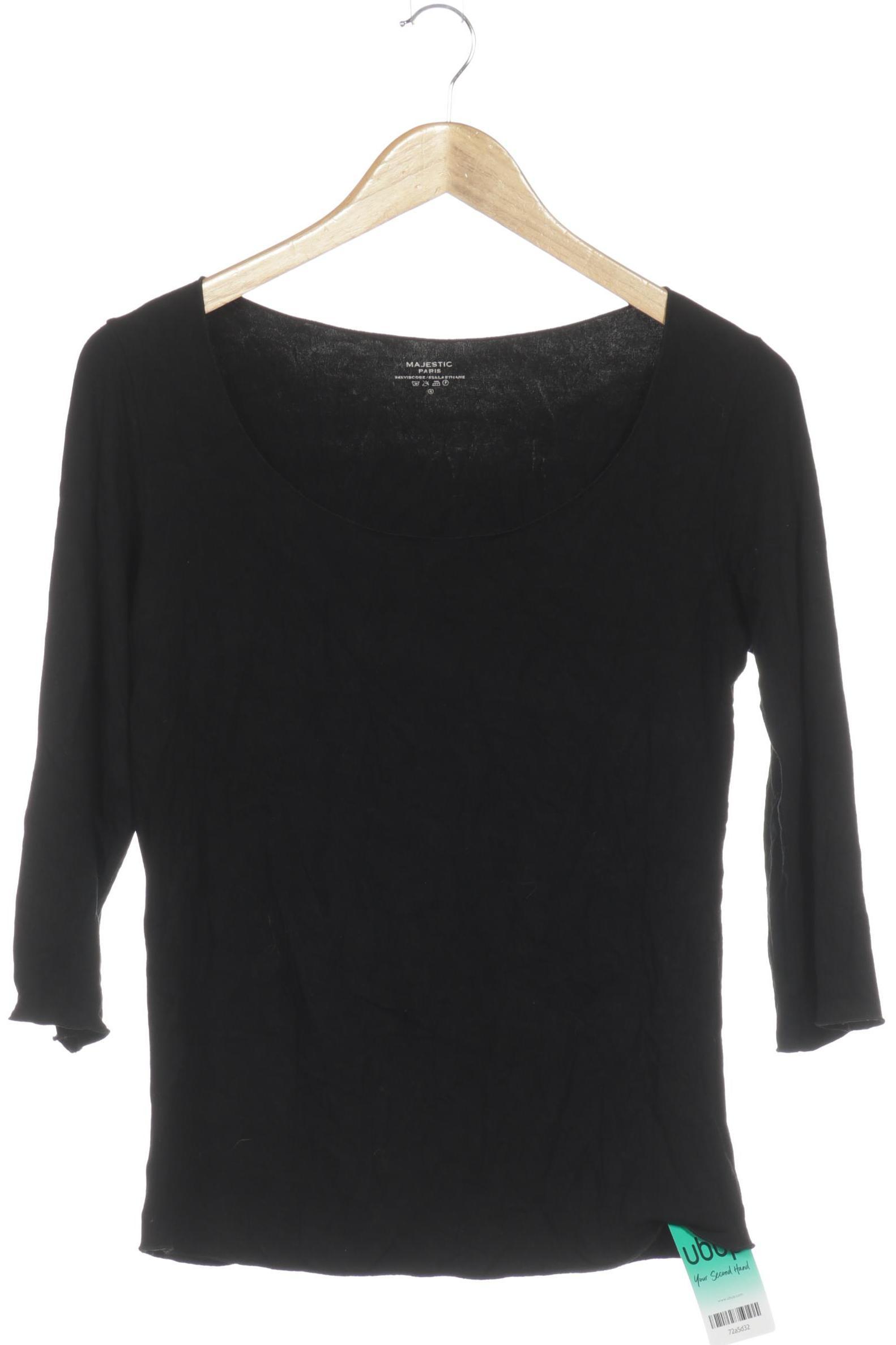 

Majestic Damen Langarmshirt, schwarz, Gr.