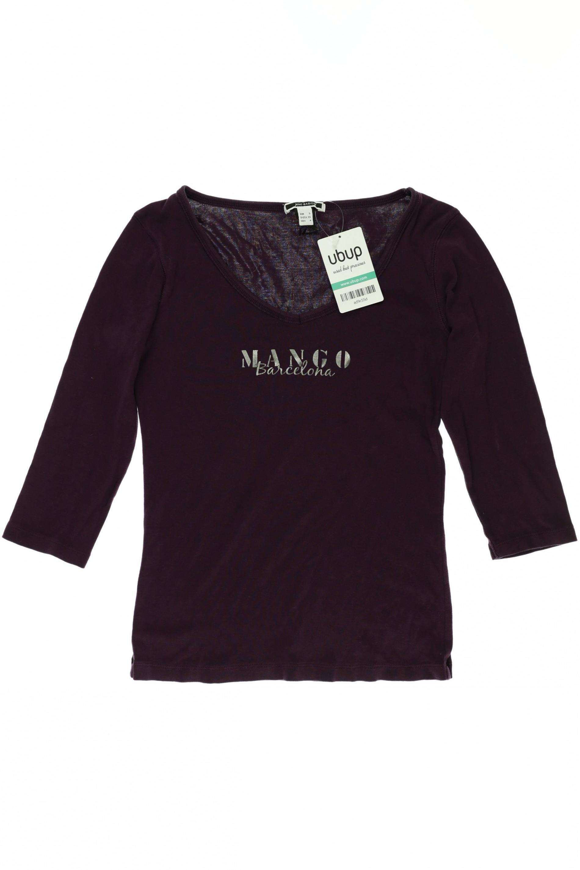 

Mango Damen Langarmshirt, lila, Gr.