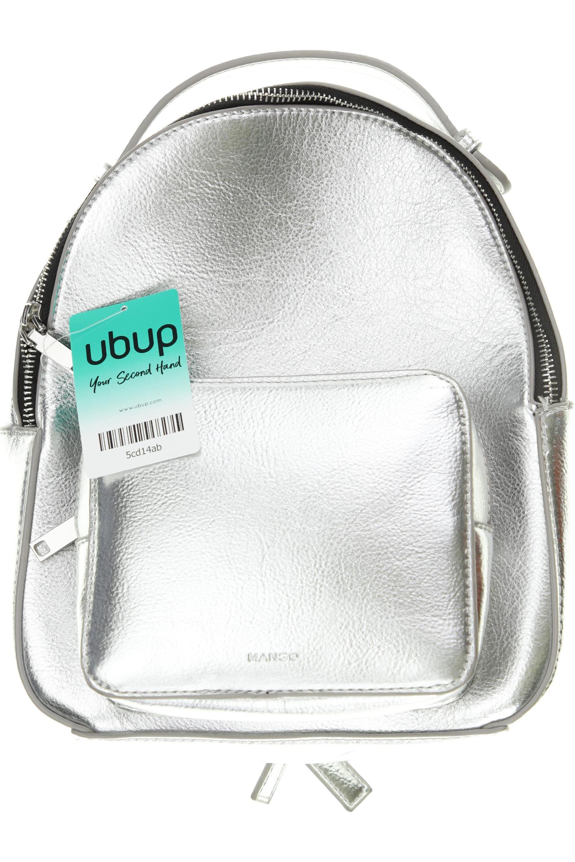 

Mango Damen Rucksack, silber, Gr.