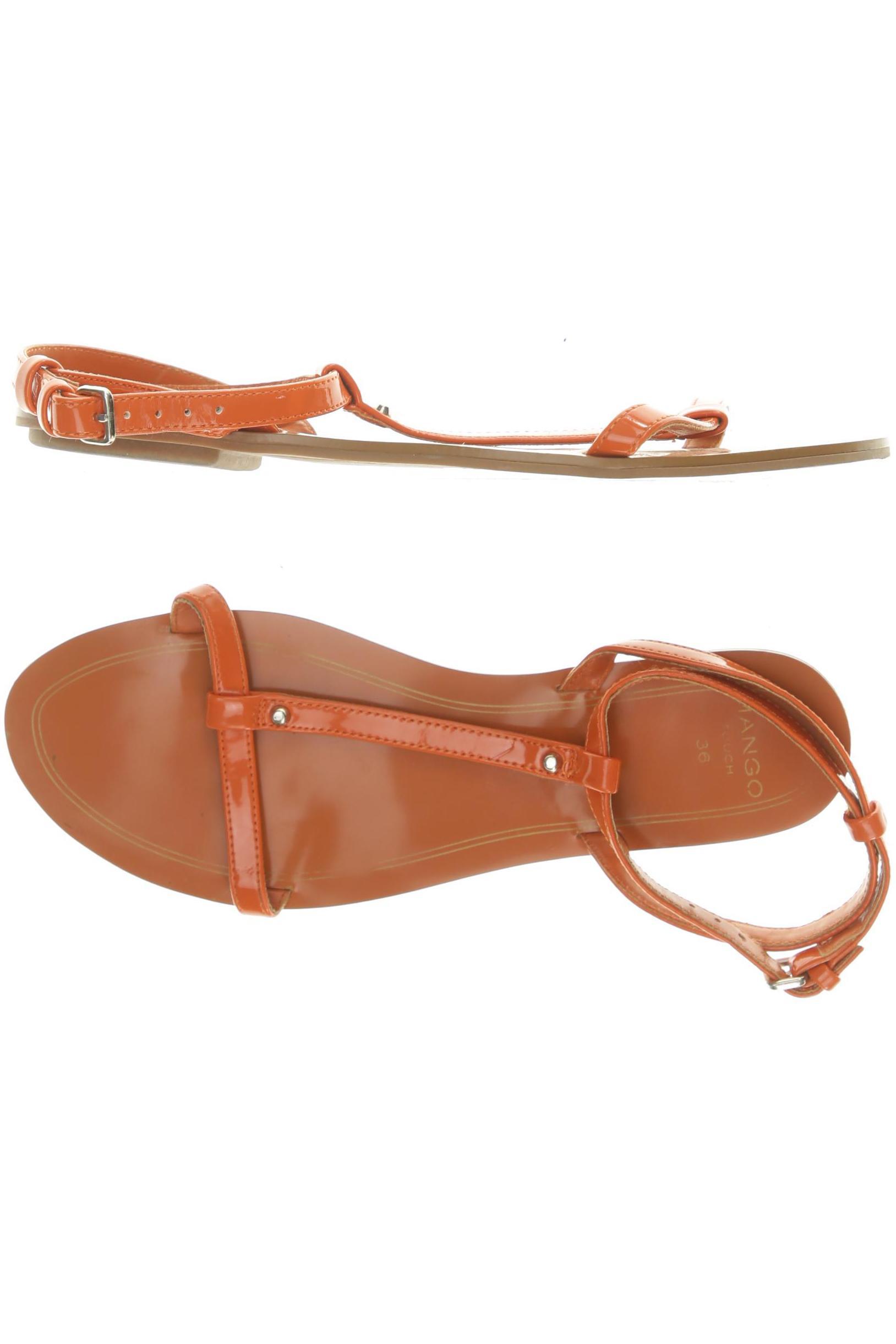 

Mango Damen Sandale, orange, Gr. 36