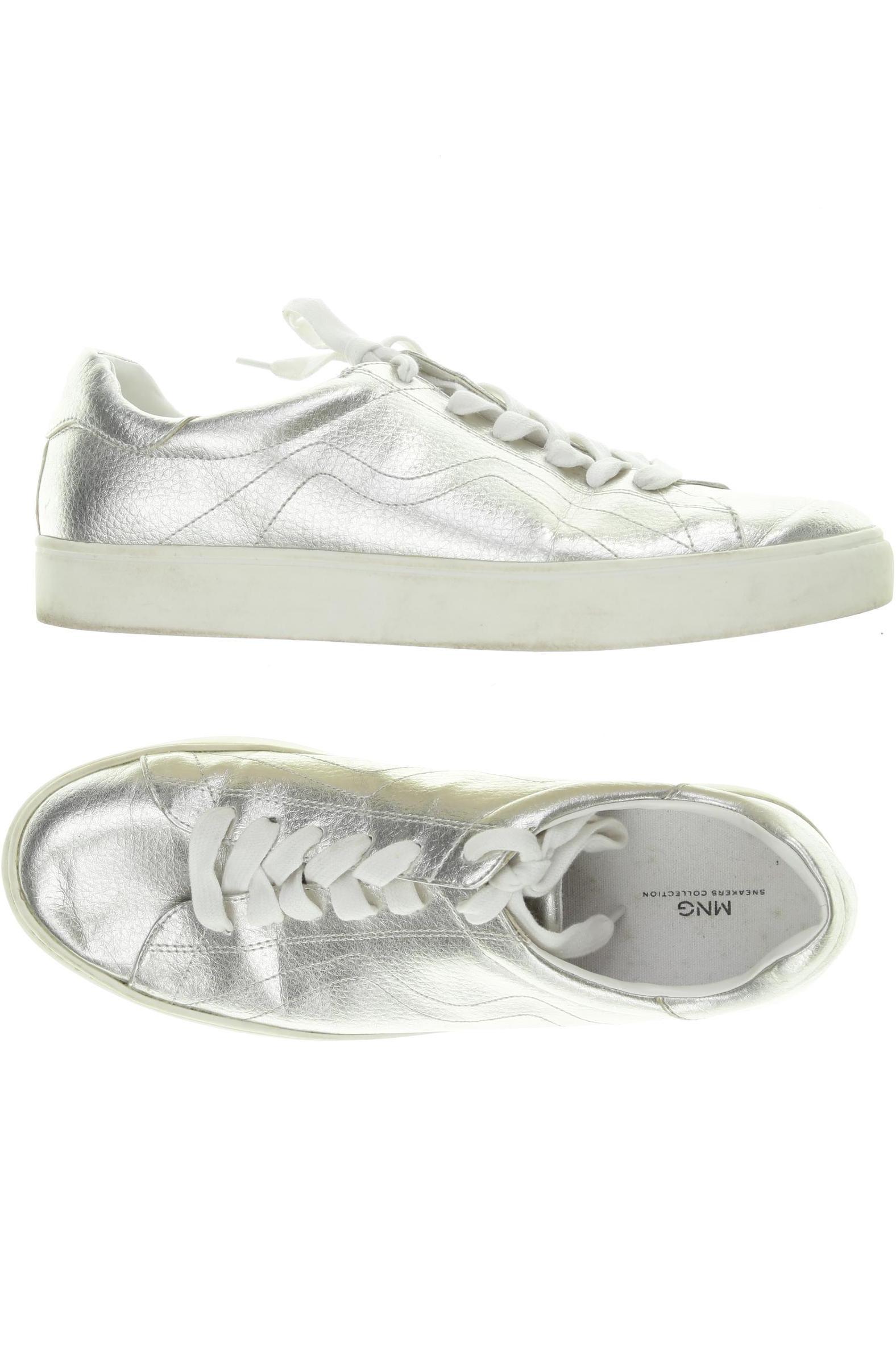 

Mango Damen Sneakers, silber, Gr. 39