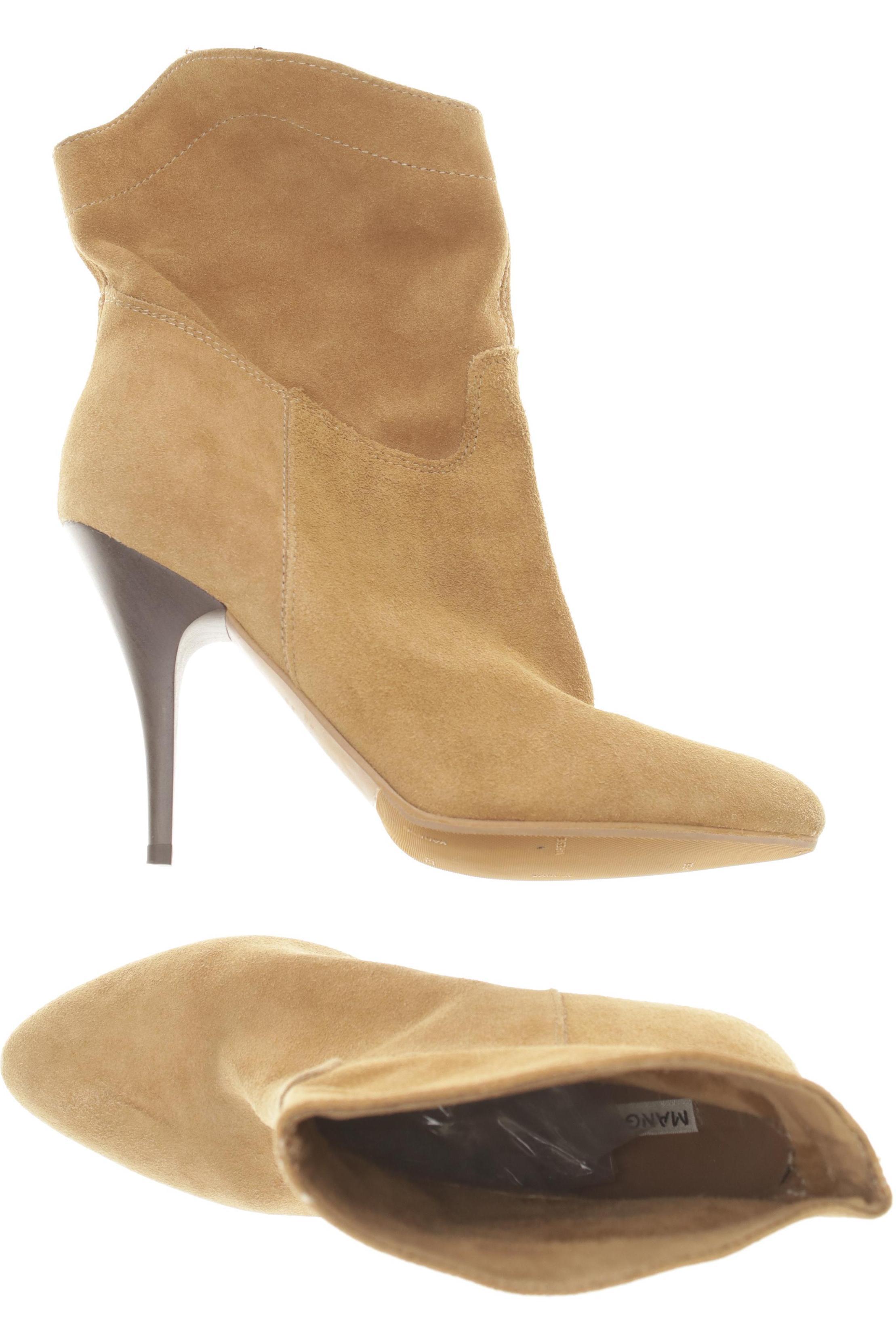 

Mango Damen Stiefelette, beige, Gr. 39