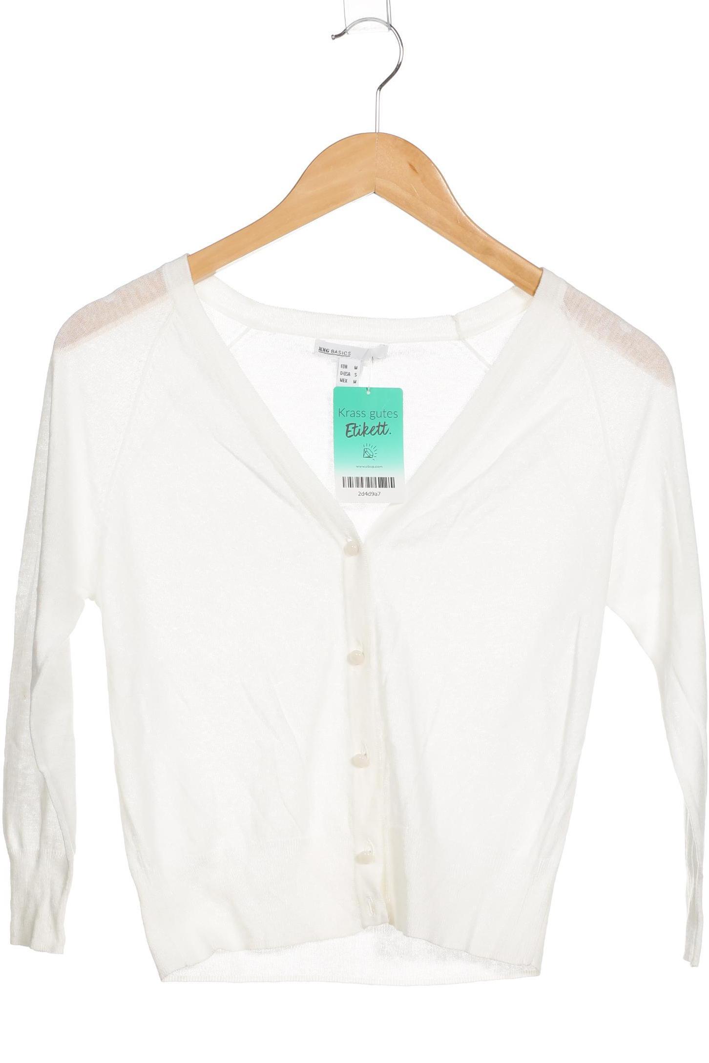 

Mango Damen Strickjacke, weiß, Gr.