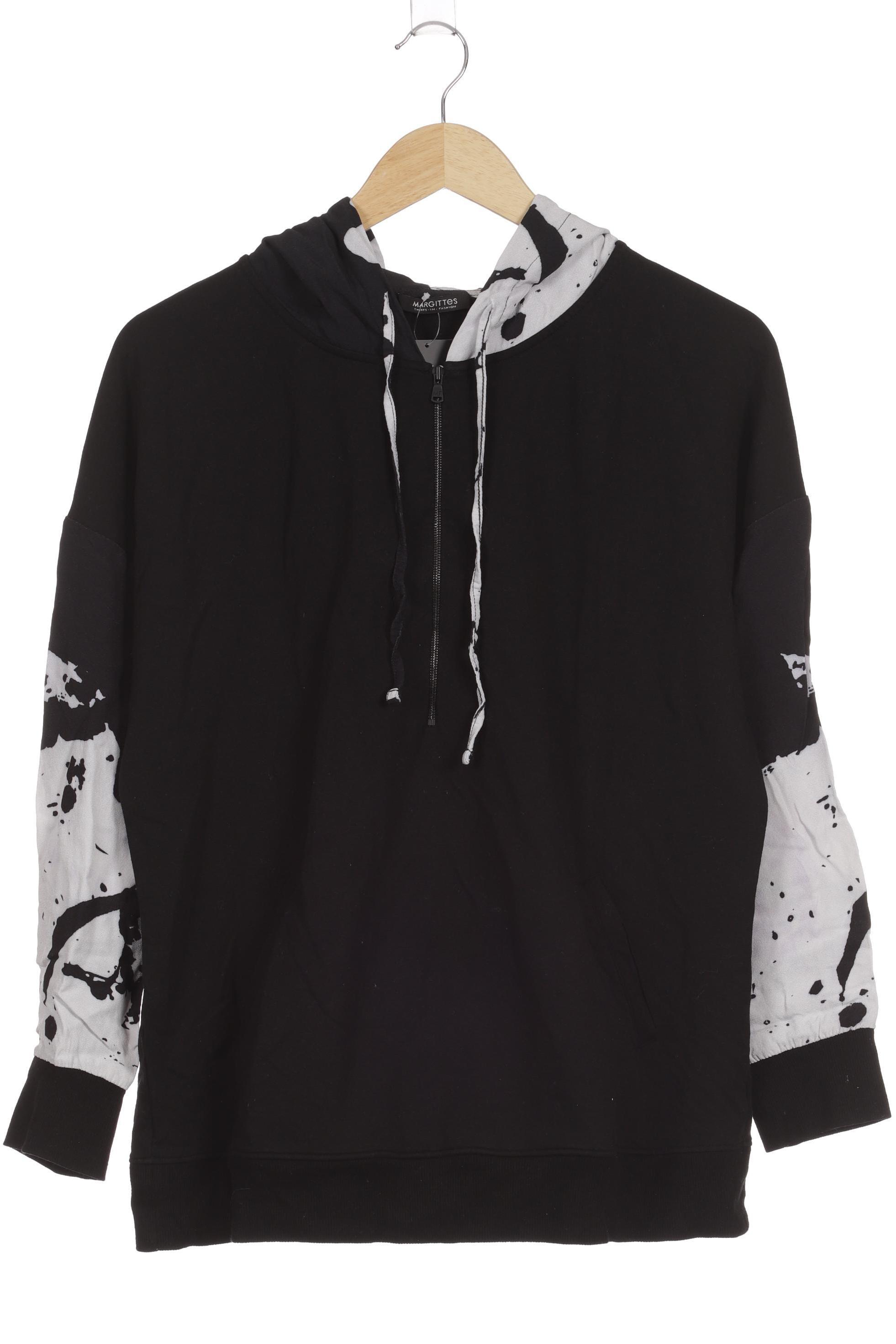 

Margittes Damen Kapuzenpullover, schwarz, Gr. 42