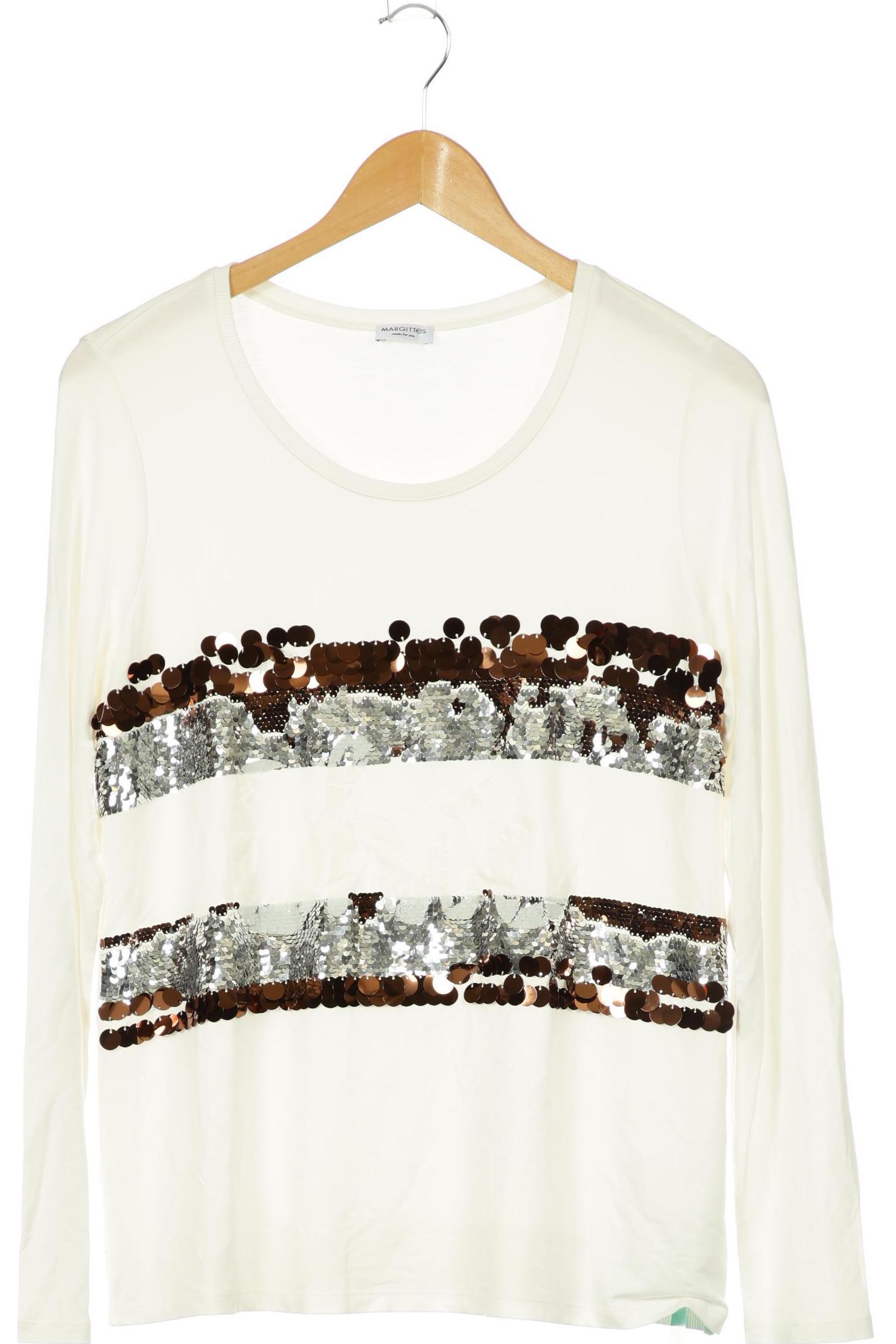 

Margittes Damen Langarmshirt, weiß, Gr. 40