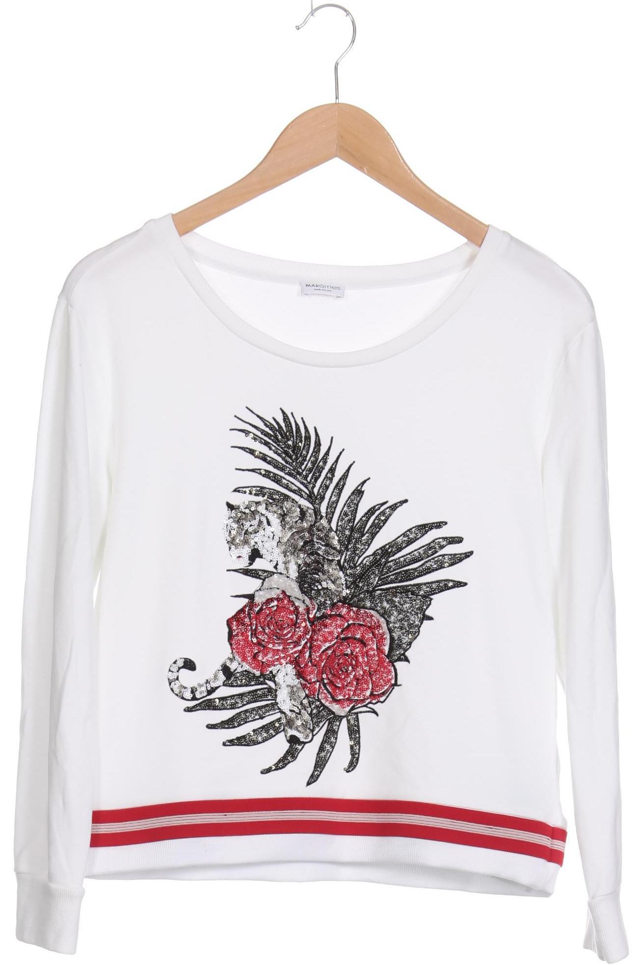 

Margittes Damen Langarmshirt, weiß, Gr. 38