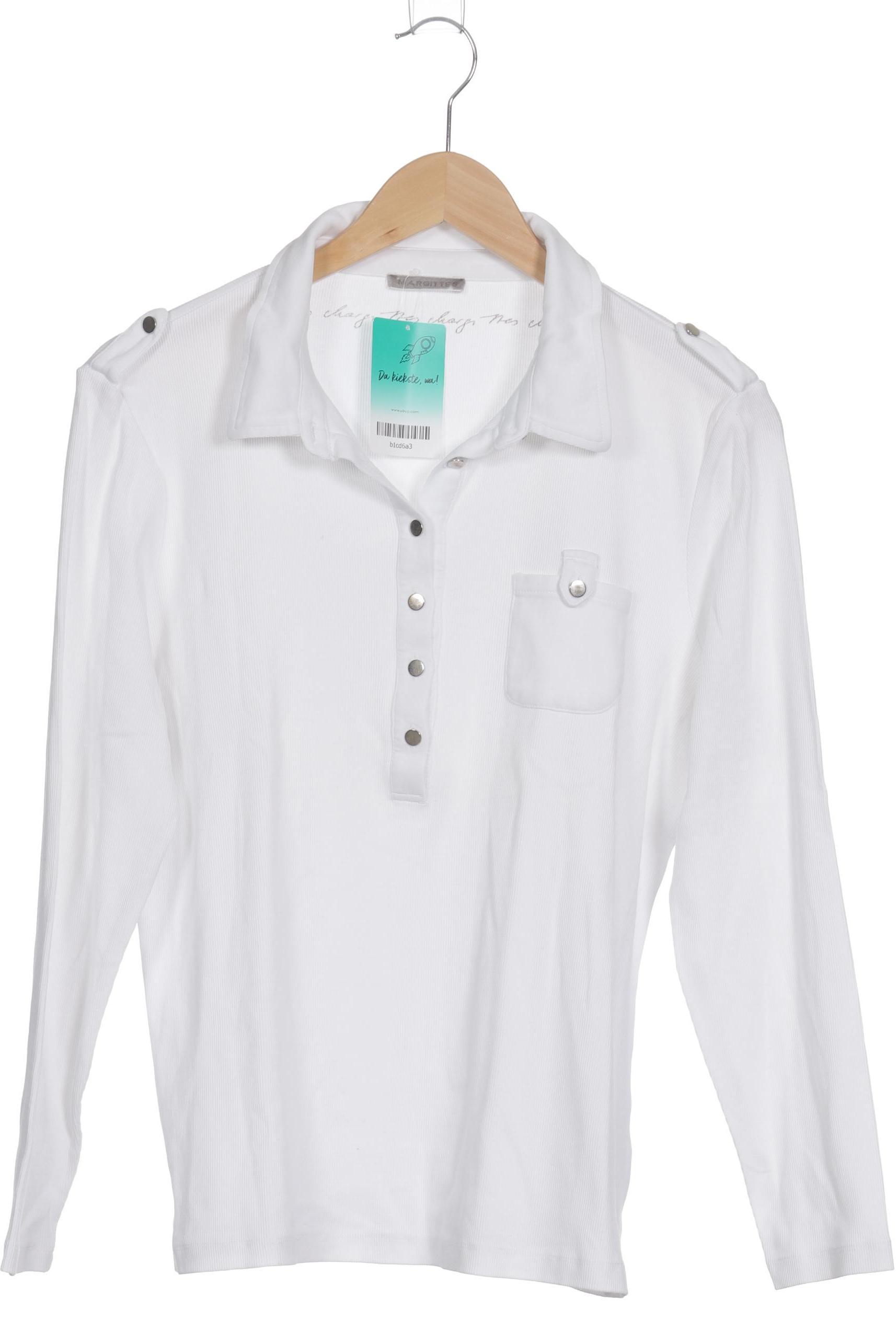 

Margittes Damen Langarmshirt, weiß, Gr. 44