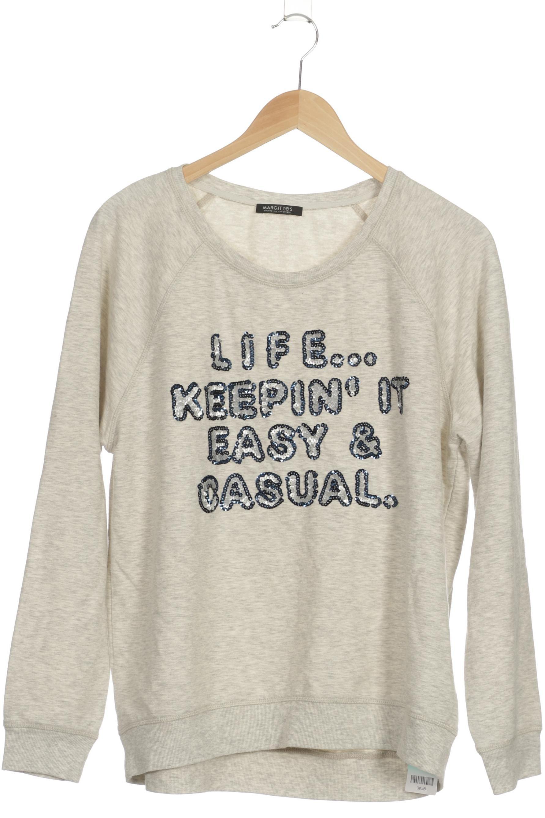 

Margittes Damen Sweatshirt, grau, Gr. 40