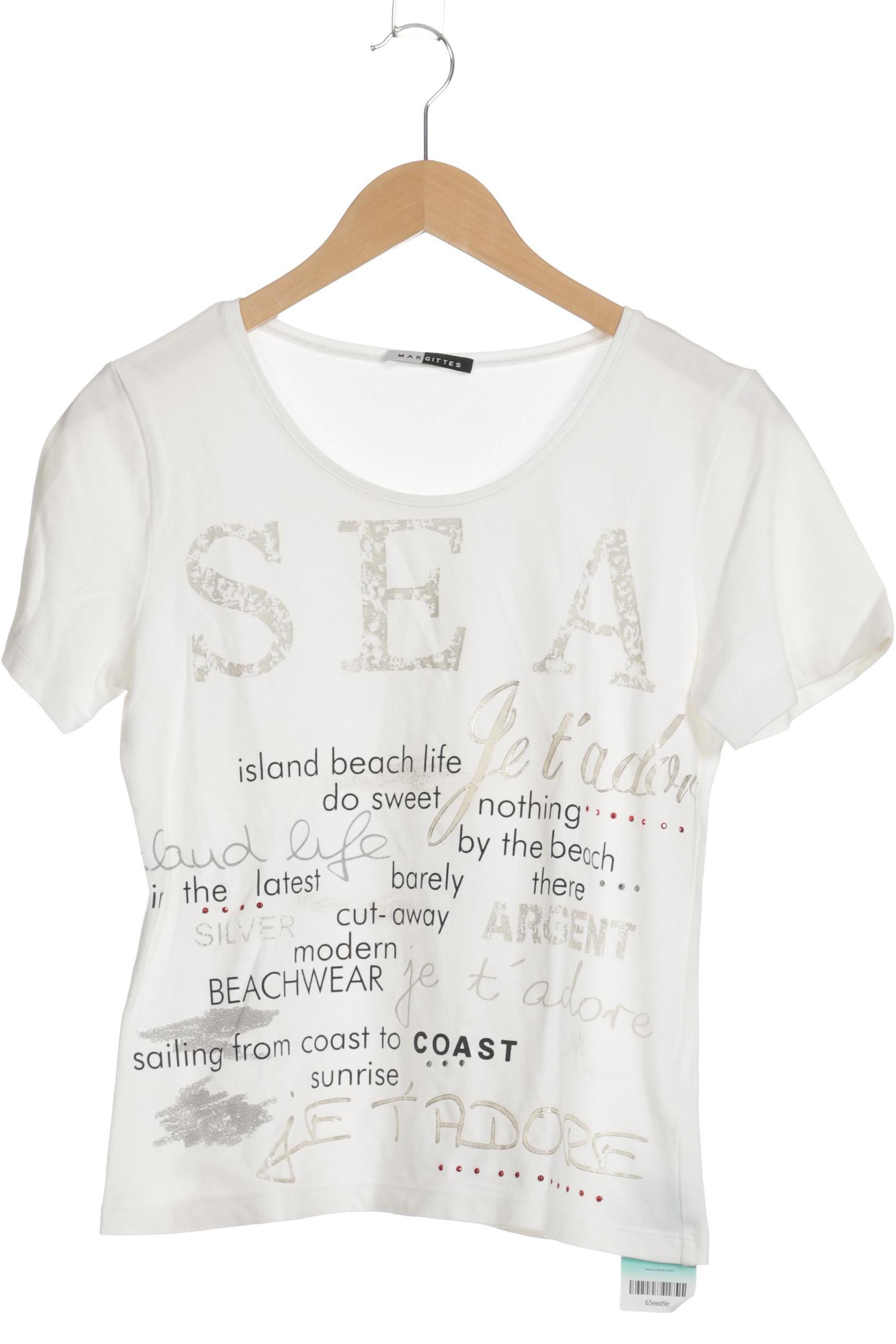 

Margittes Damen T-Shirt, weiß, Gr. 38
