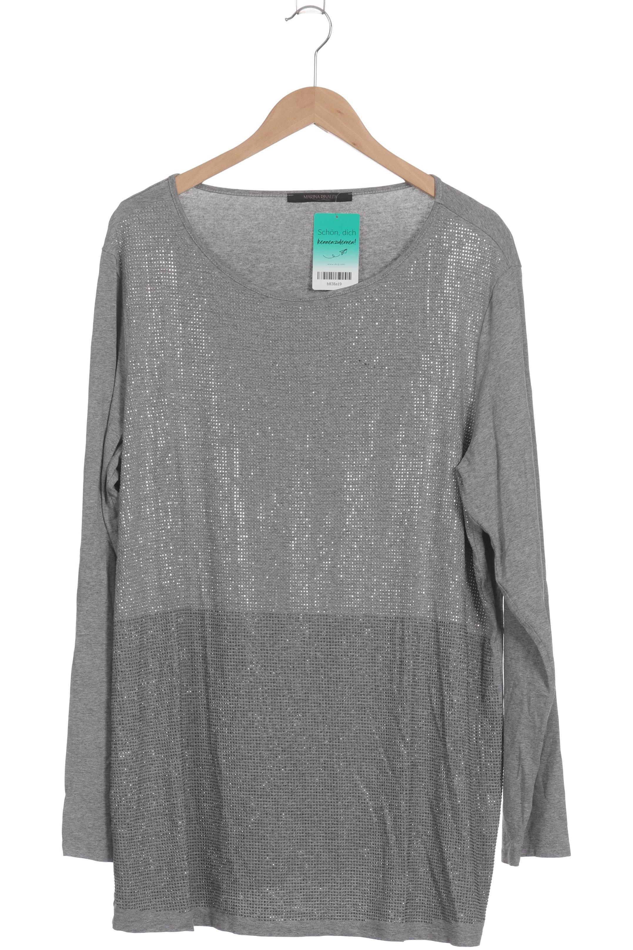 

Marina Rinaldi Damen Langarmshirt, grau, Gr.