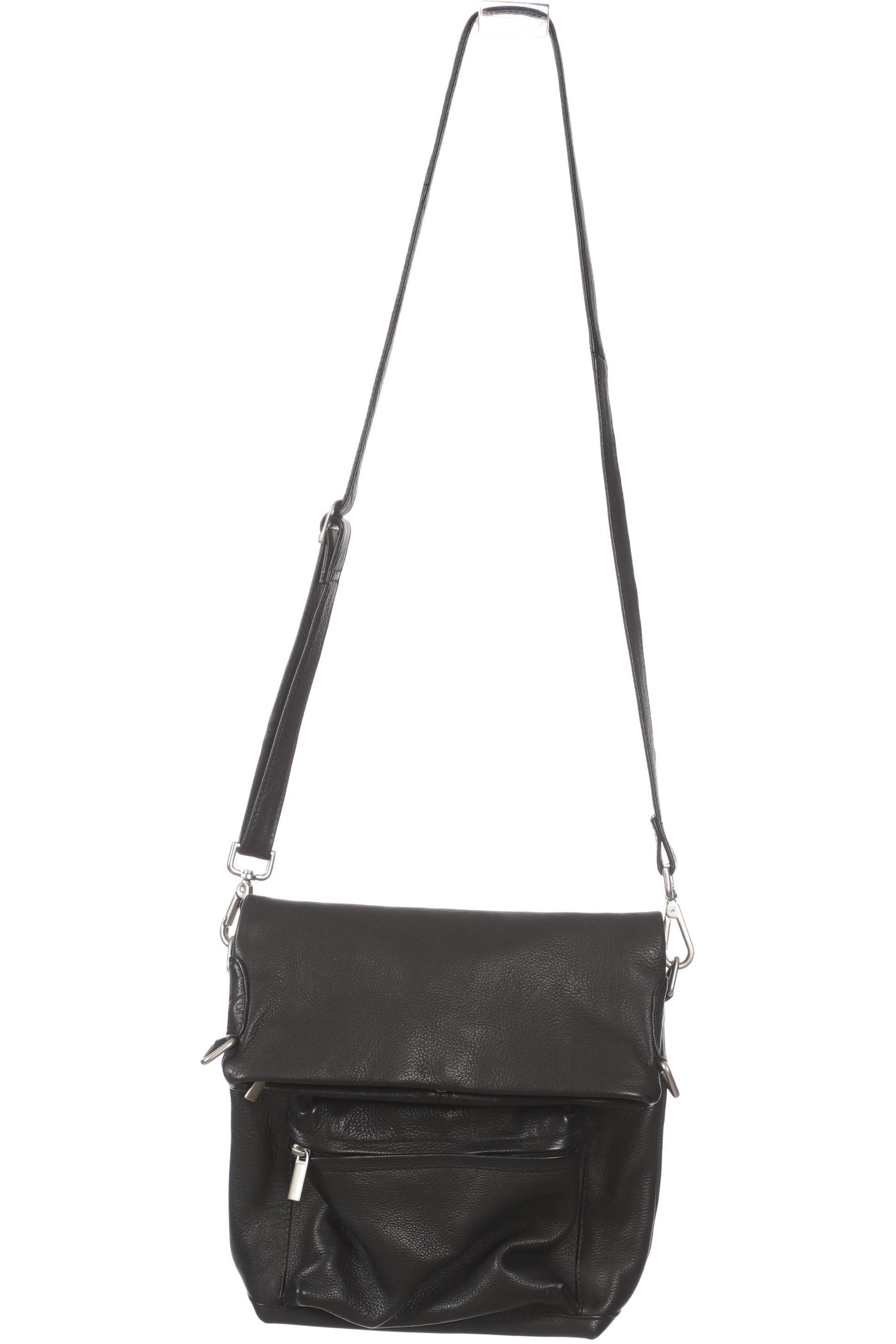 

Merlin Lederwerkstatt Damen Handtasche, schwarz, Gr.