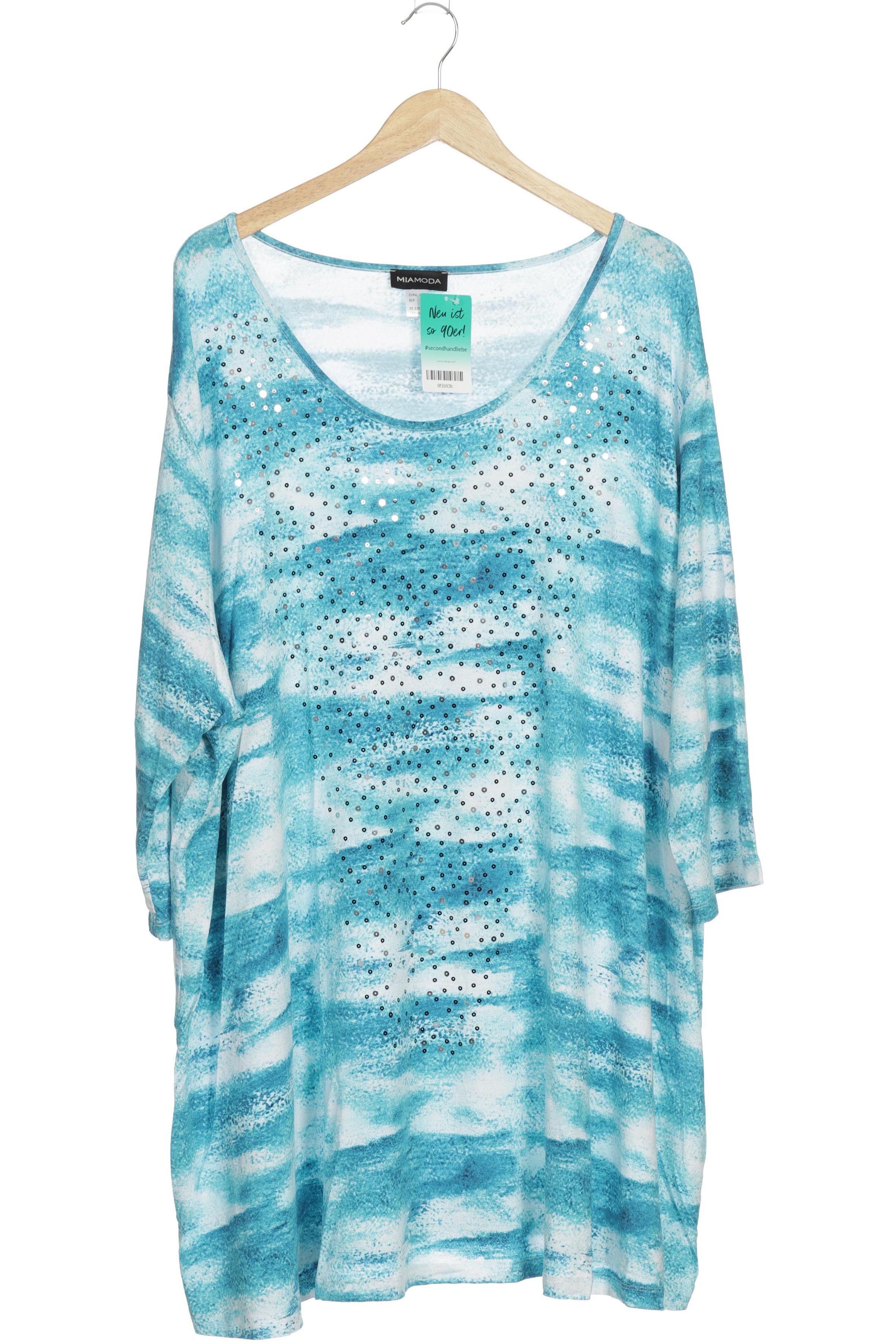 

Miamoda Damen T-Shirt, türkis, Gr. 62