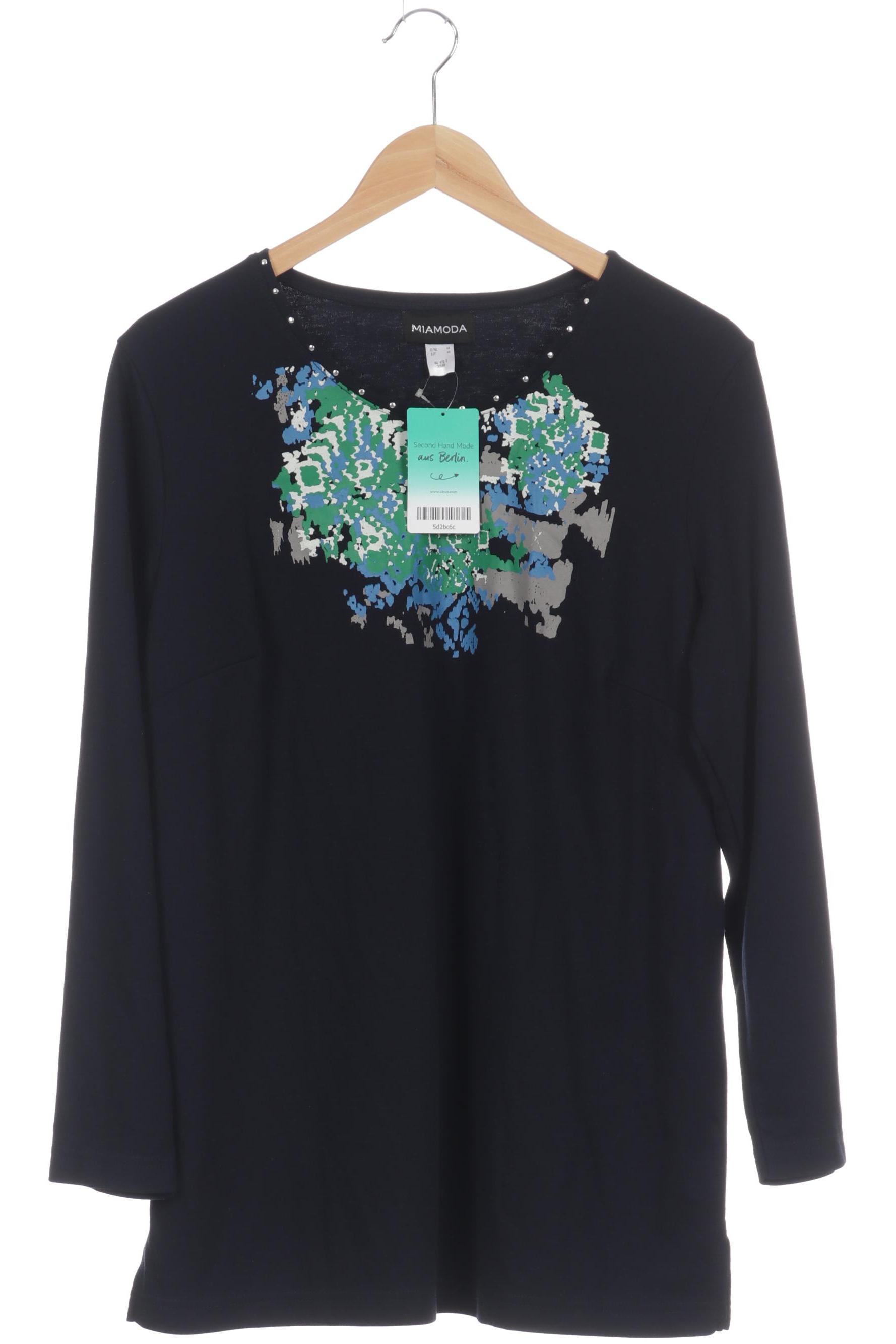 

Miamoda Damen Langarmshirt, blau, Gr. 44