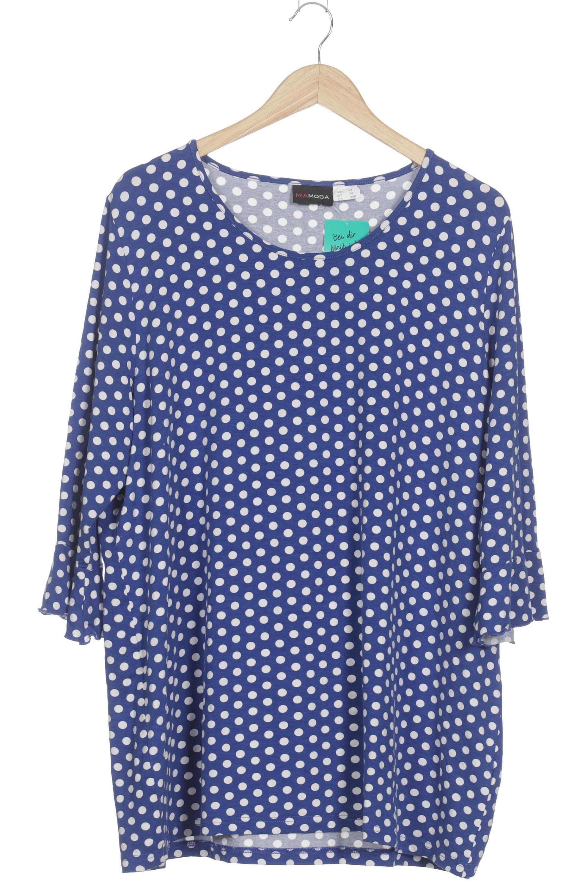 

Miamoda Damen Langarmshirt, blau, Gr. 52