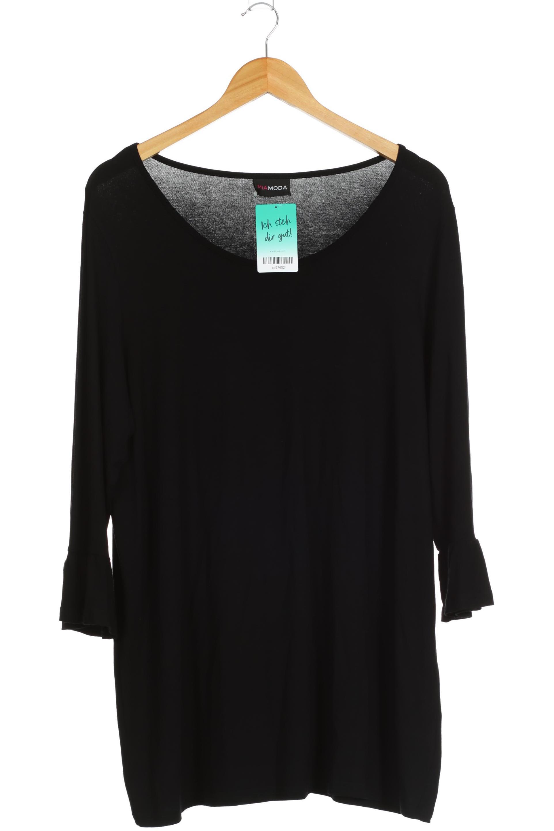 

Miamoda Damen Langarmshirt, schwarz, Gr.