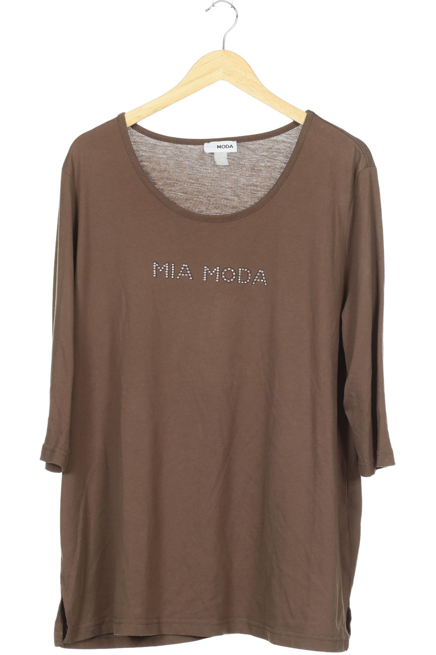 

Miamoda Damen Langarmshirt, braun, Gr.