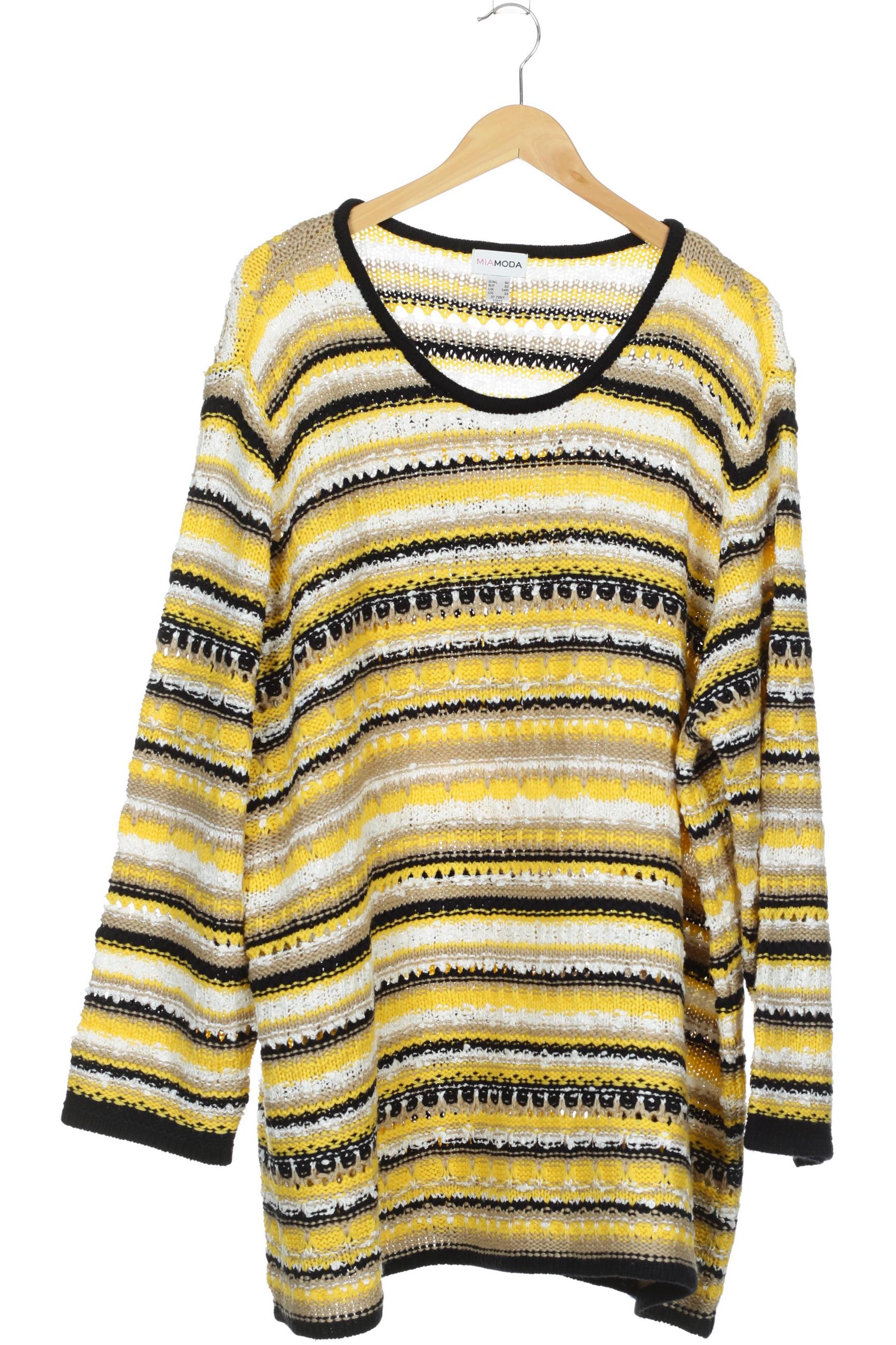 

Miamoda Damen Pullover, gelb, Gr. 60