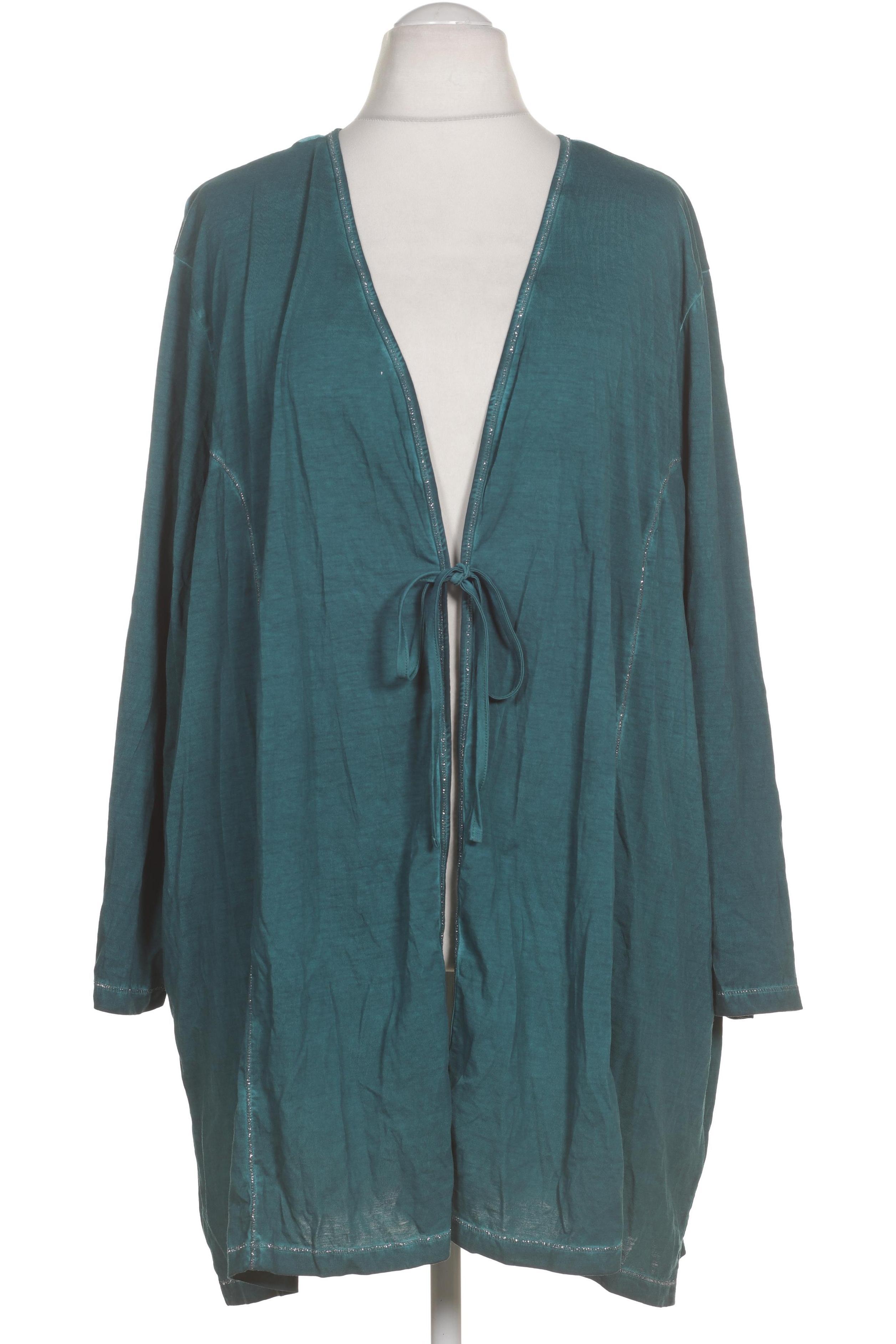 

Miamoda Damen Strickjacke, türkis, Gr. 62