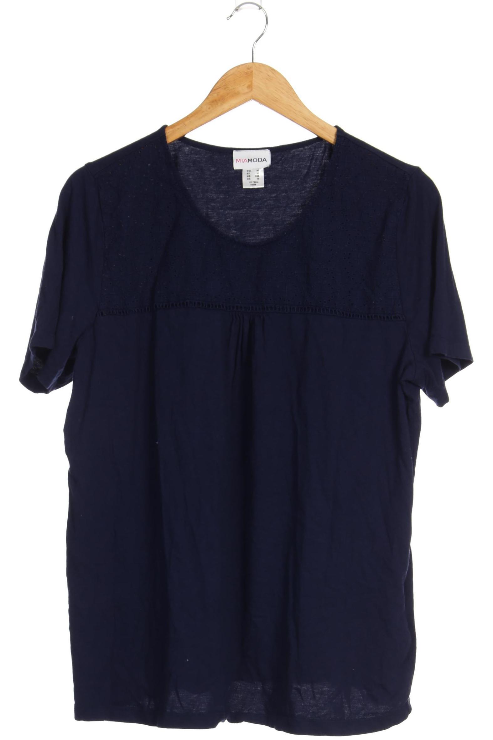 

Miamoda Damen T-Shirt, blau, Gr. 50