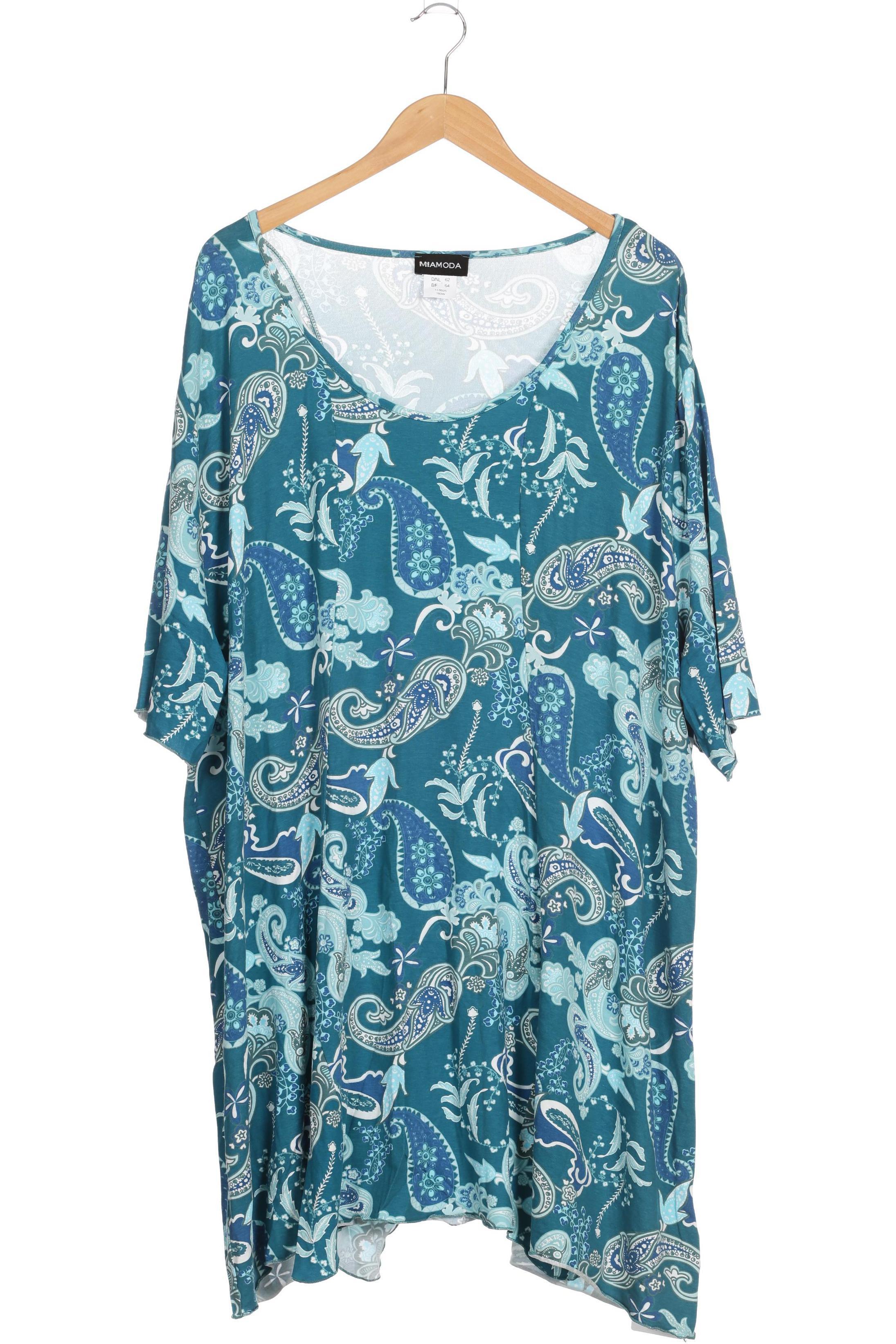 

Miamoda Damen T-Shirt, blau, Gr. 62