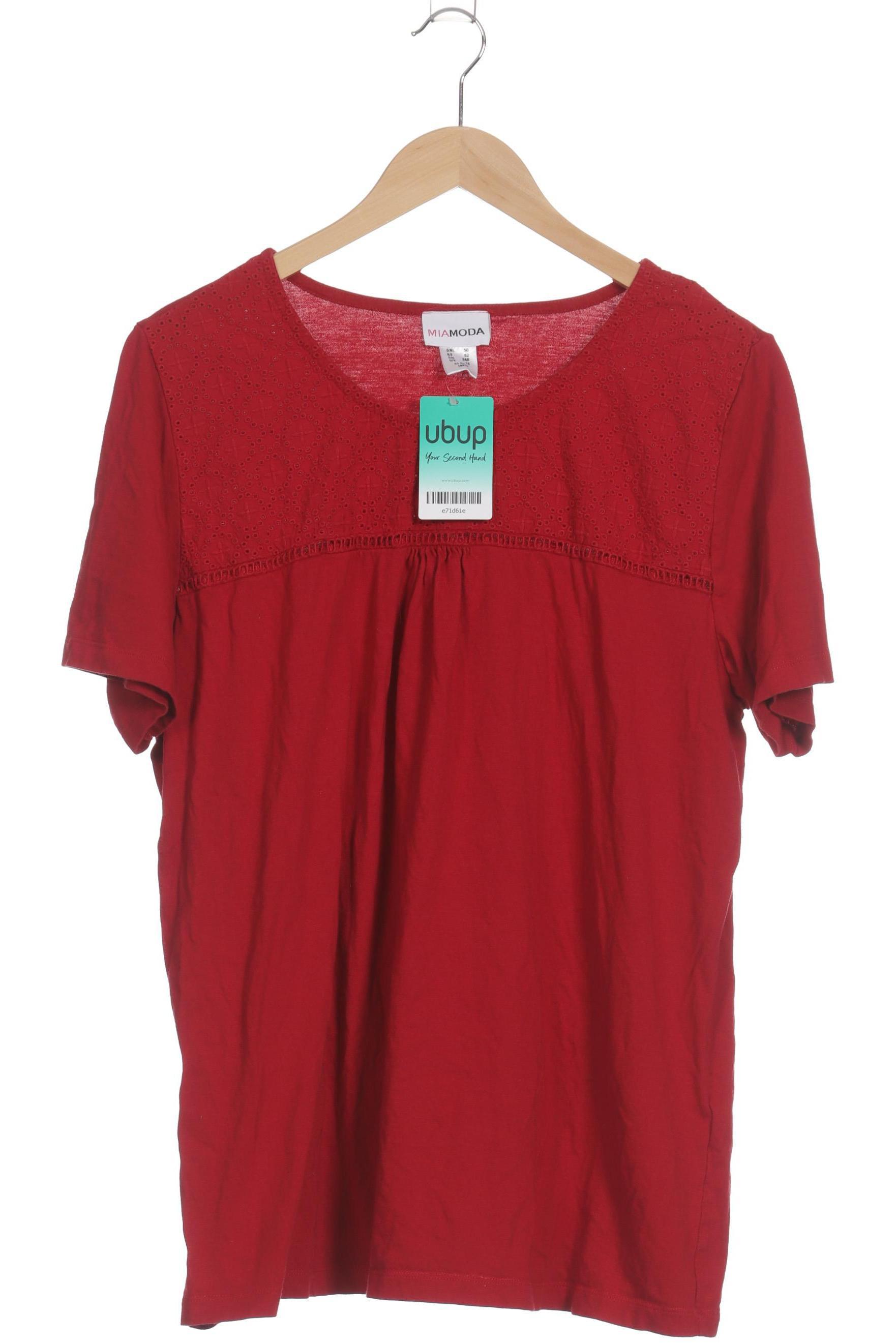 

Miamoda Damen T-Shirt, rot, Gr. 50