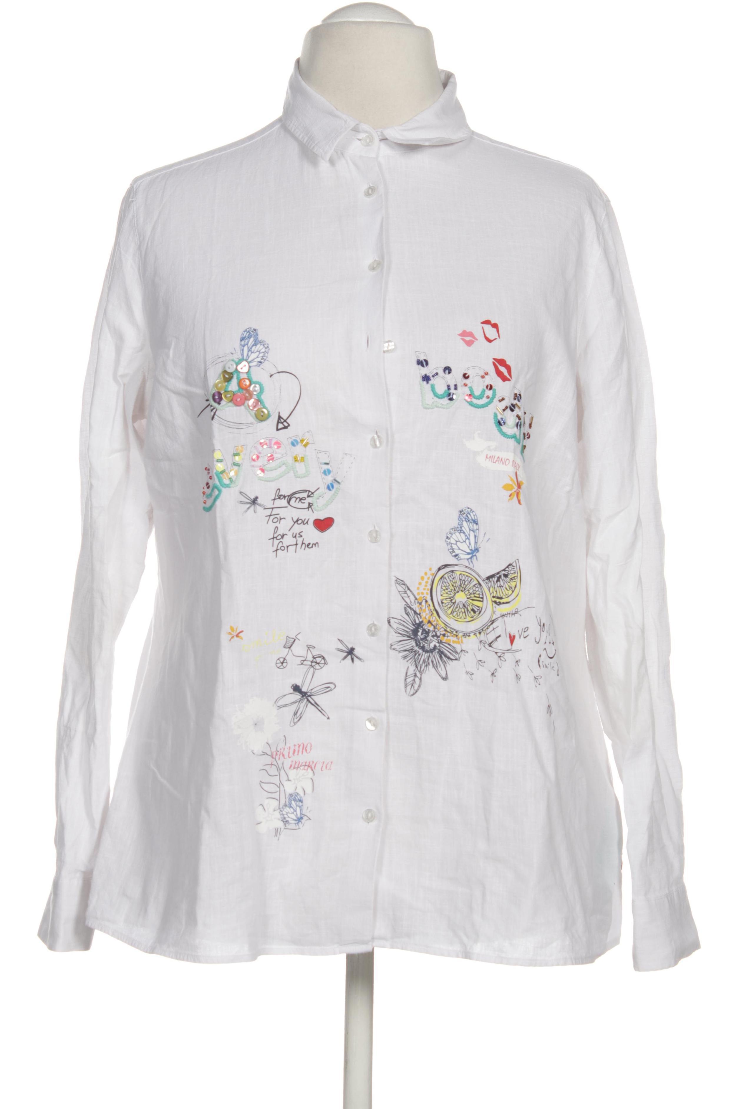 

Milano Italy Damen Bluse, weiß, Gr. 44