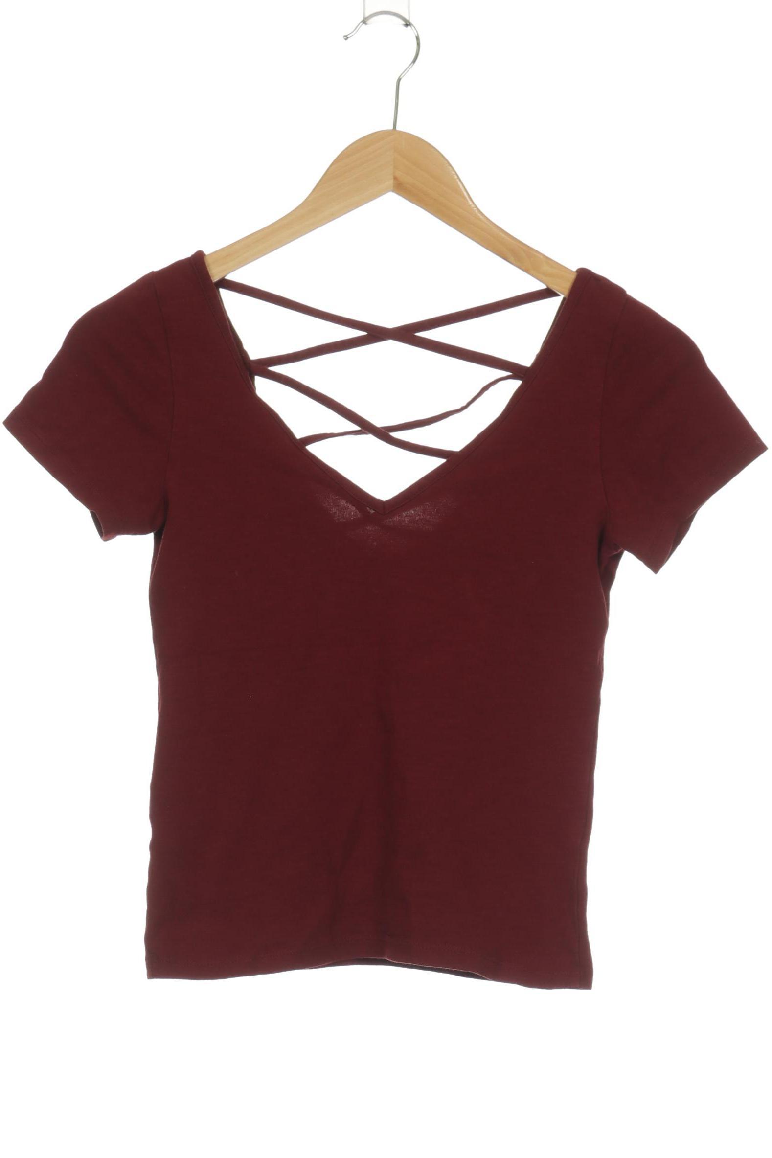 

Monki Damen T-Shirt, rot, Gr.
