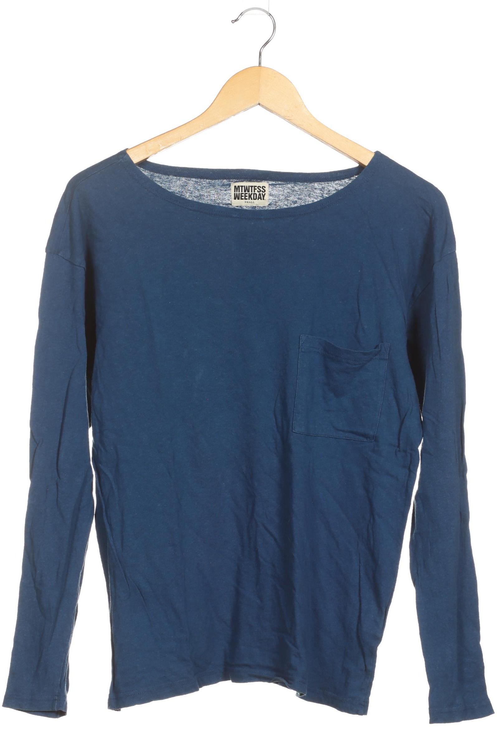 Thumbnail - Mtwtfss by Weekday Herren Langarmshirt, blau, Gr.