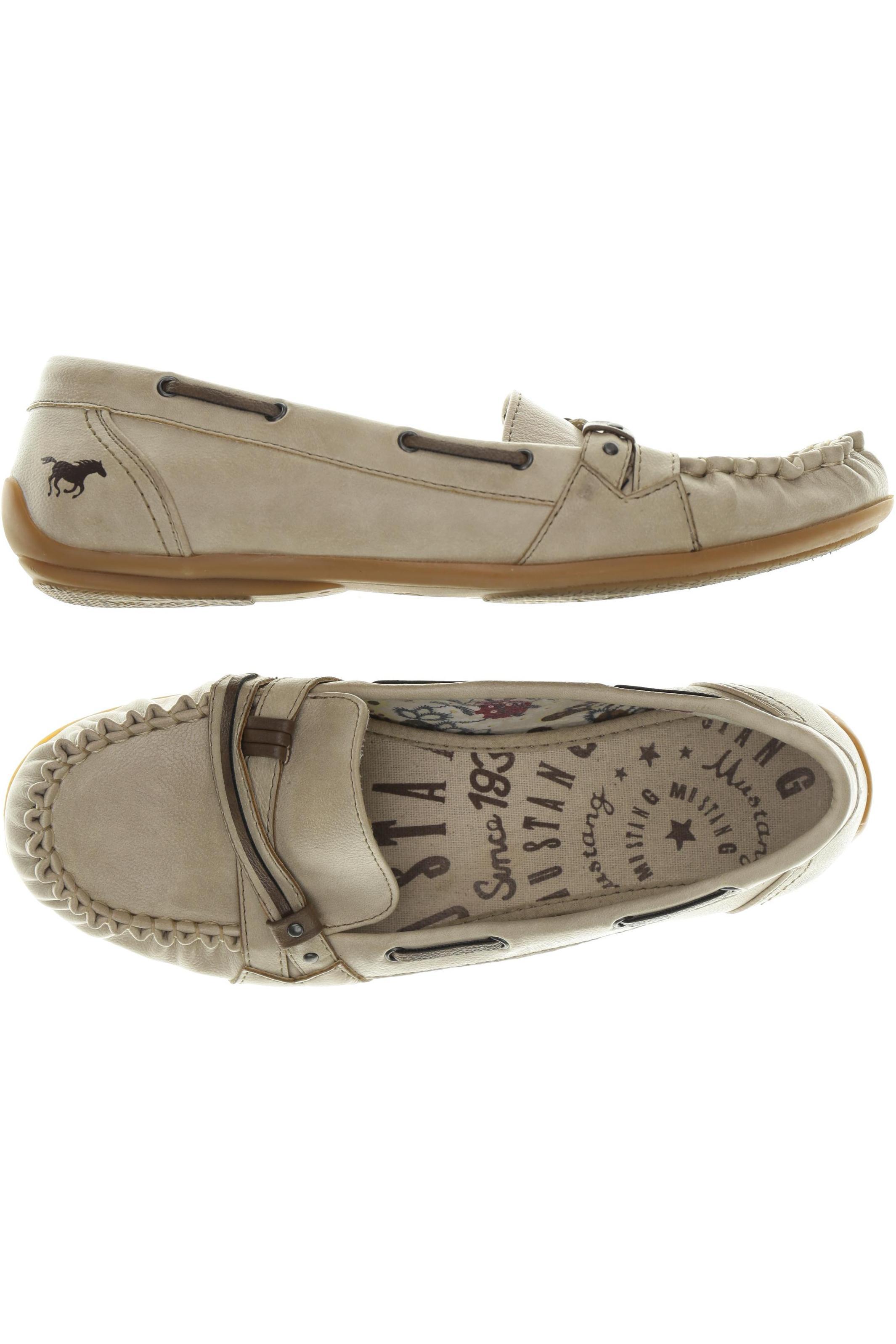 

Mustang Damen Halbschuh, beige, Gr. 40