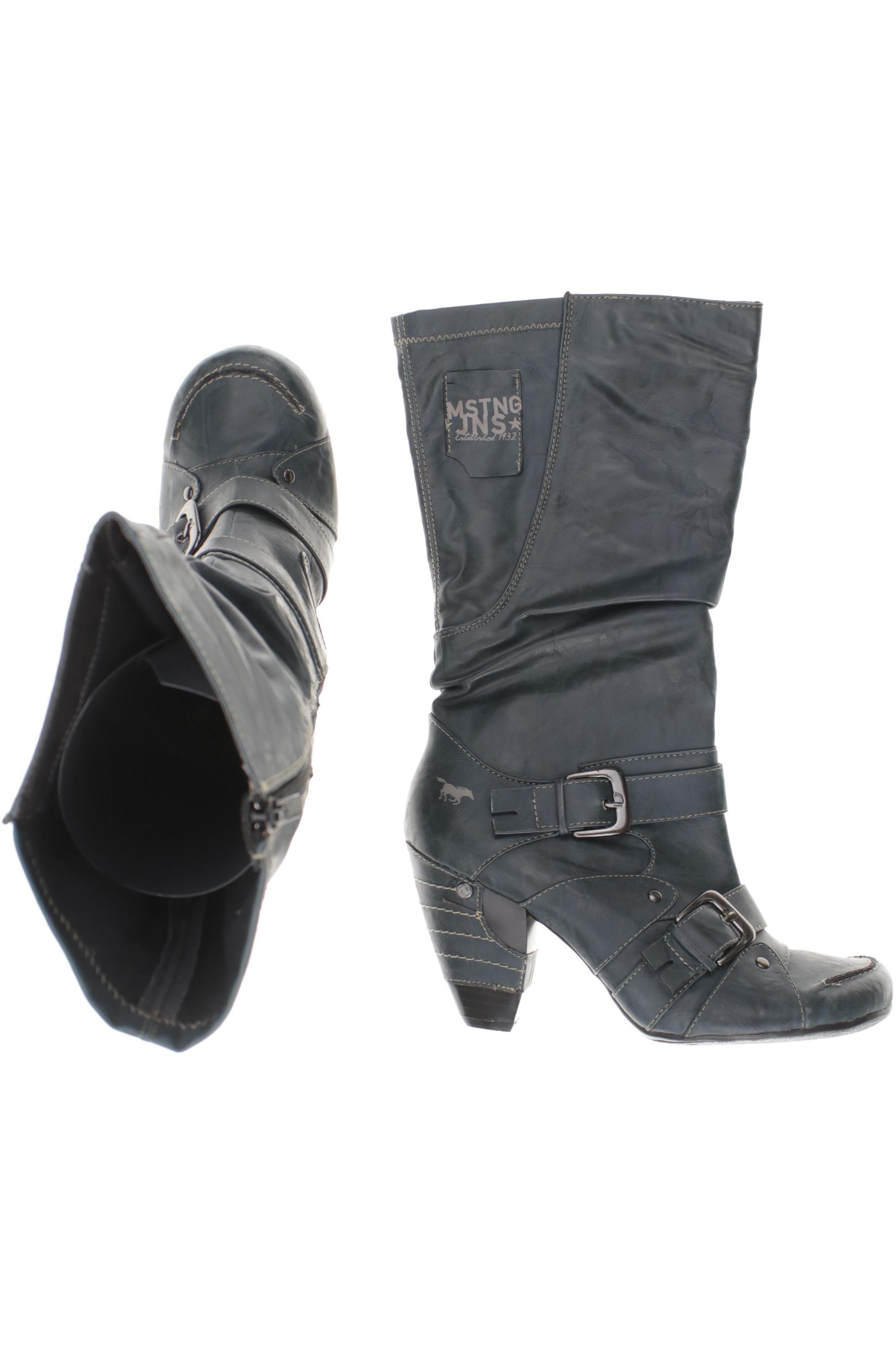 

Mustang Damen Stiefel, blau, Gr. 41