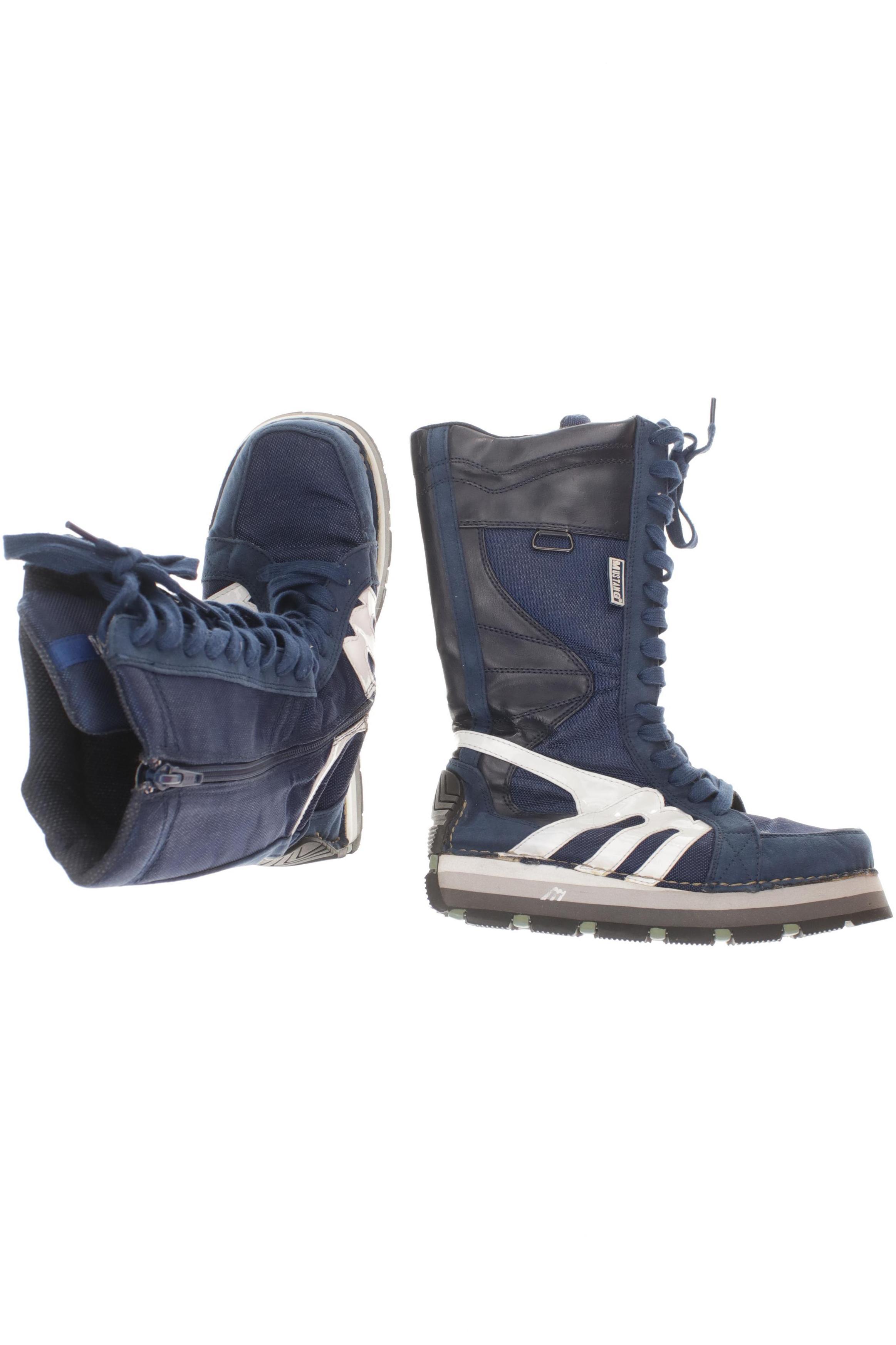 

Mustang Damen Stiefel, blau, Gr. 39