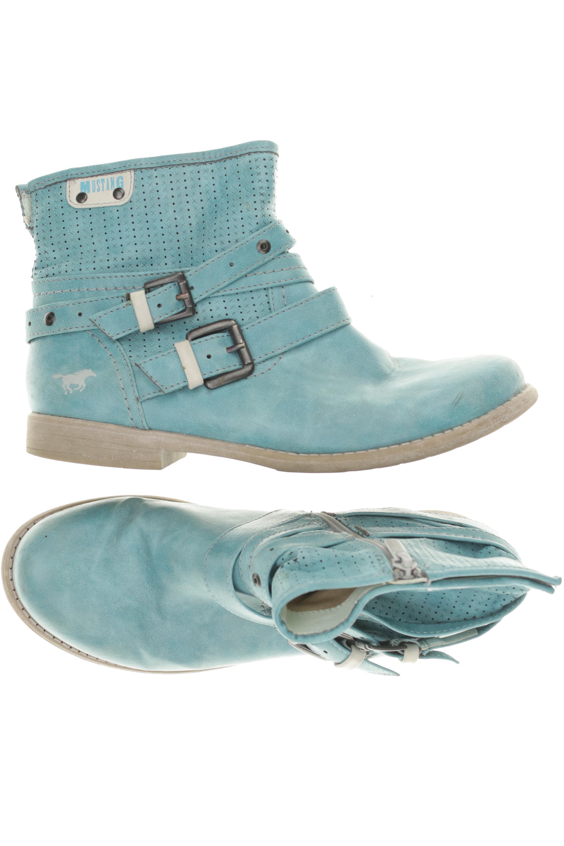 

Mustang Damen Stiefelette, türkis, Gr. 38