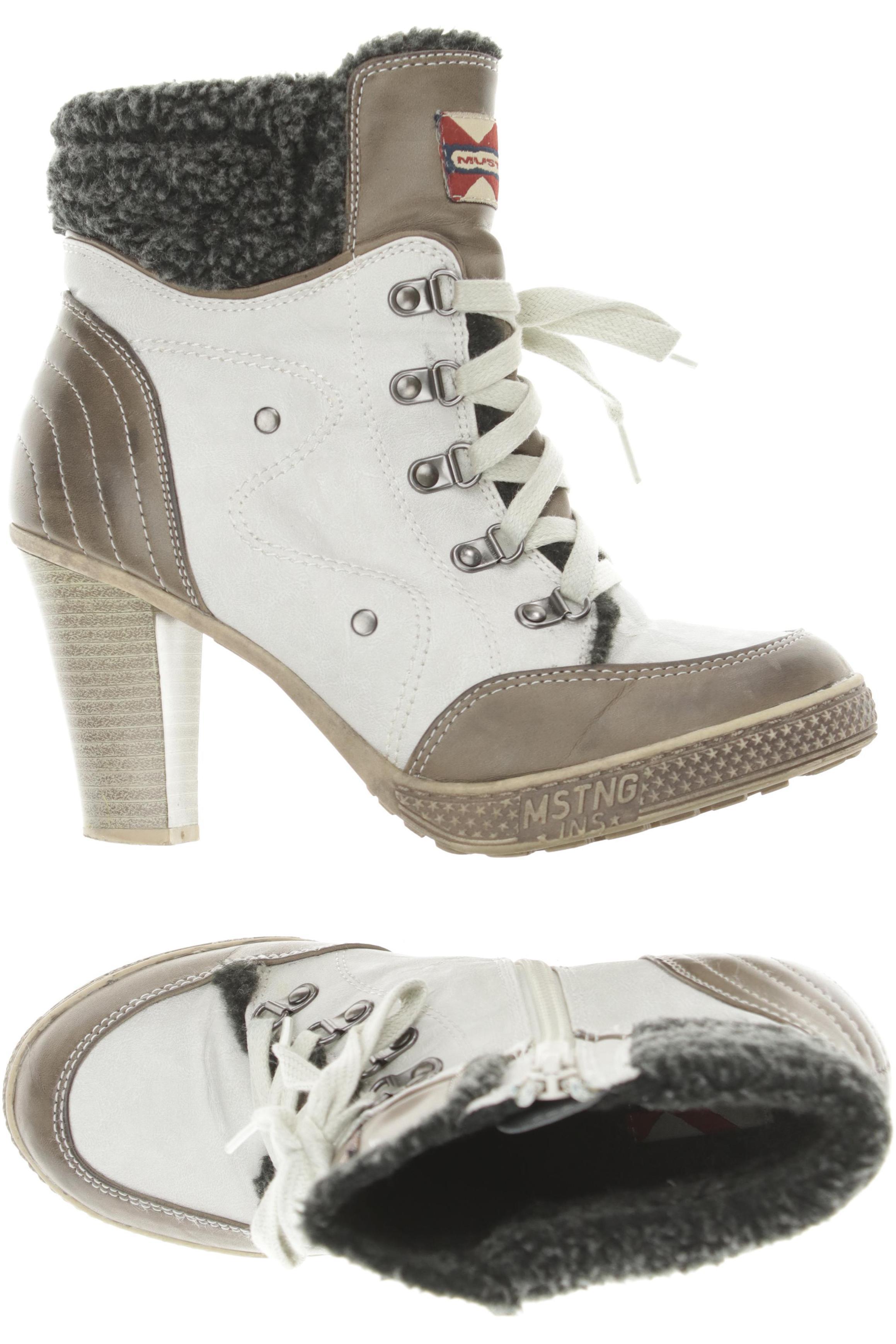 

Mustang Damen Stiefelette, weiß, Gr. 38