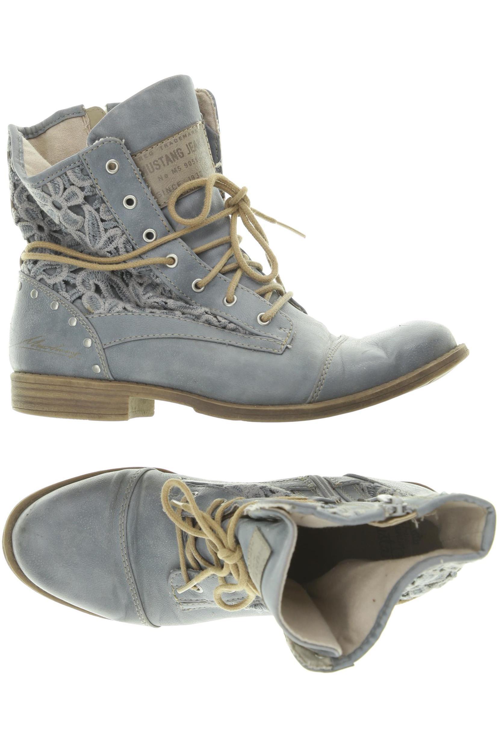 

Mustang Damen Stiefelette, blau, Gr. 37