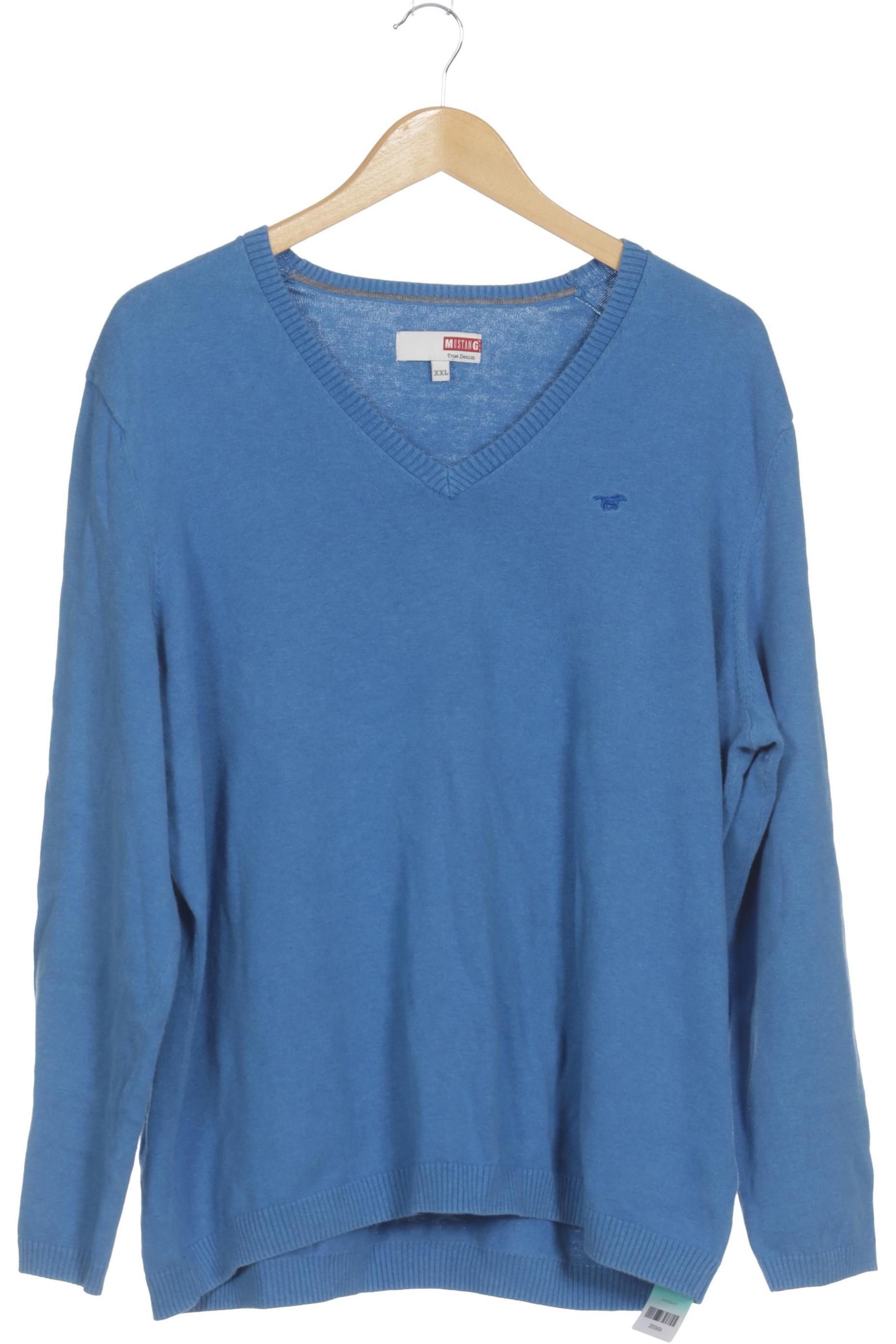 Thumbnail - Mustang Herren Pullover, blau, Gr.