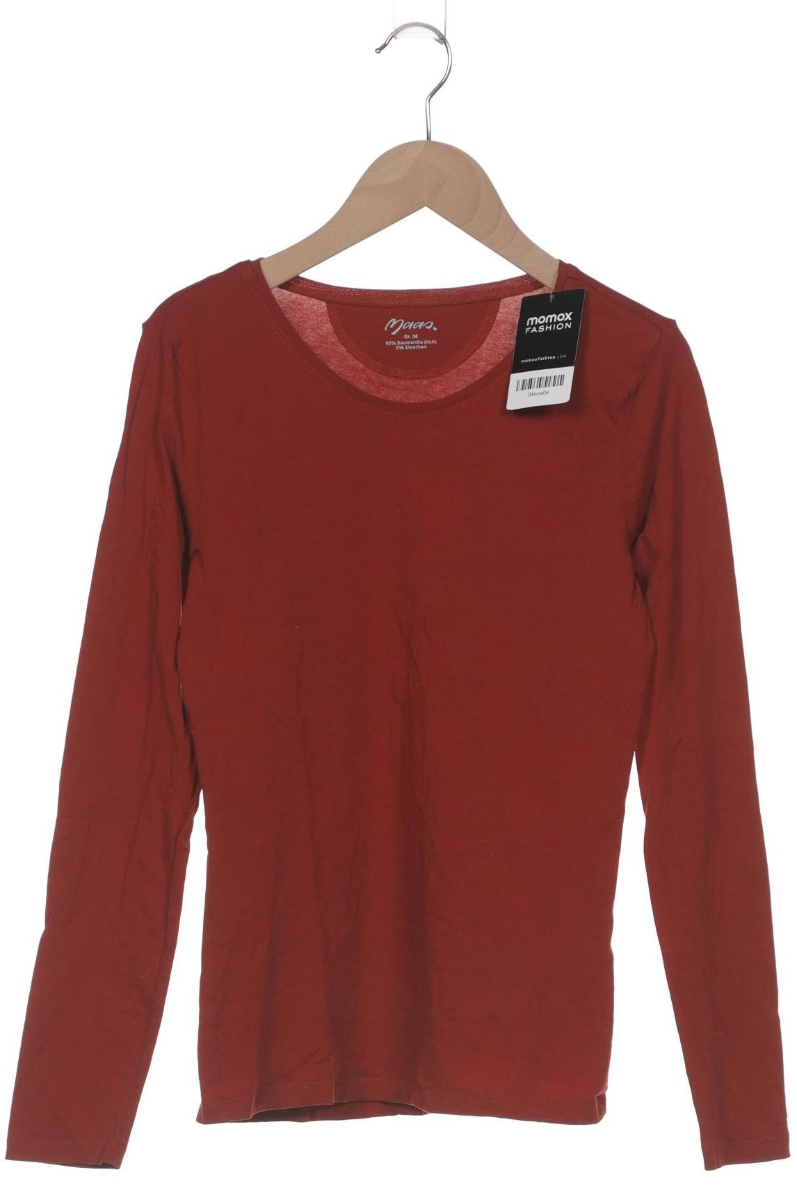 

Maas Damen Langarmshirt, bordeaux, Gr. 36