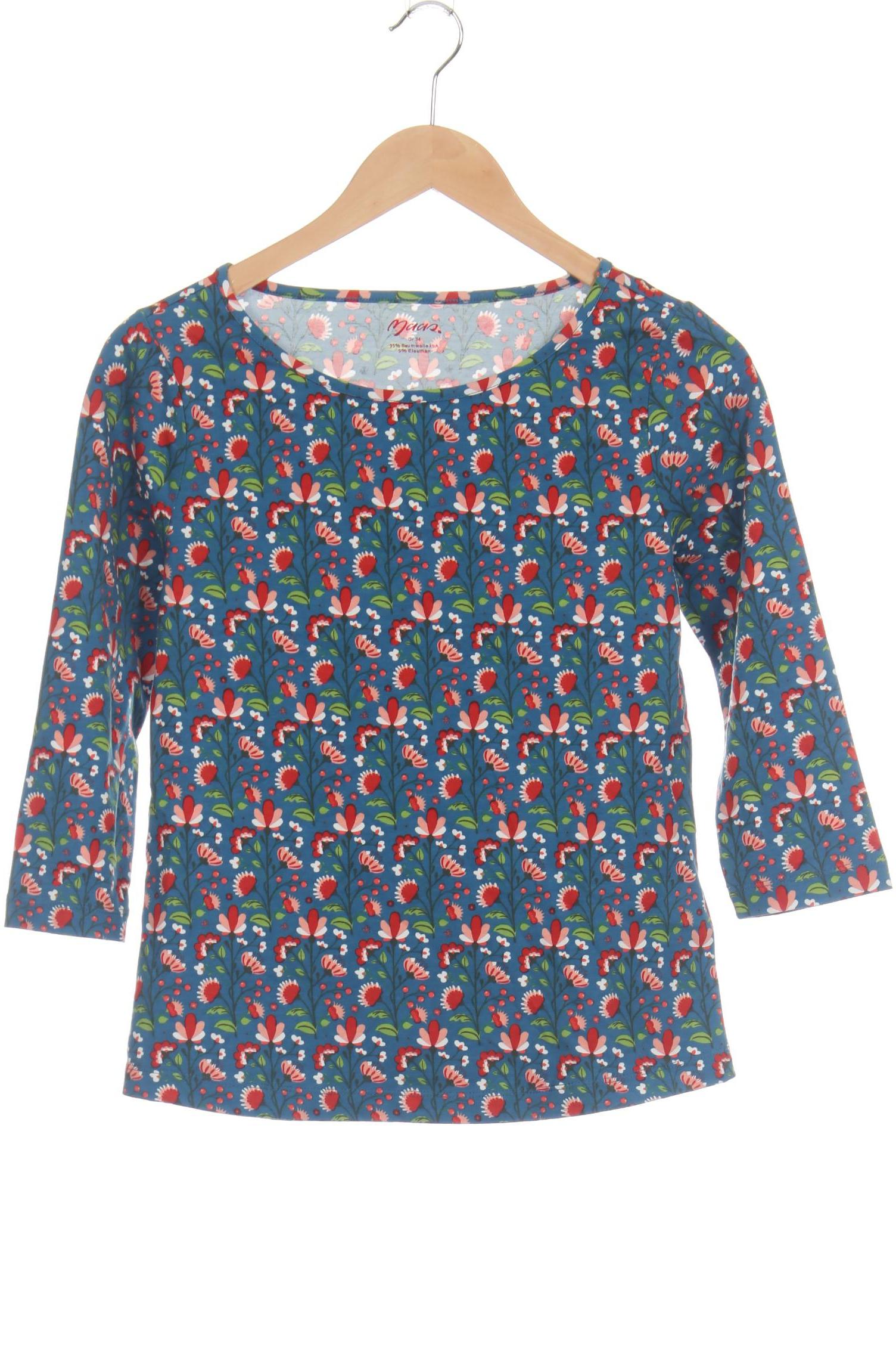 

Maas Damen Langarmshirt, blau, Gr. 34