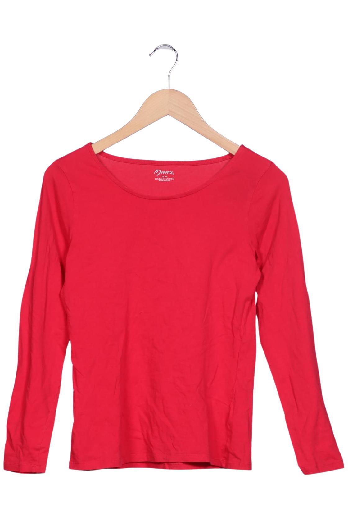 

Maas Damen Langarmshirt, rot, Gr. 38