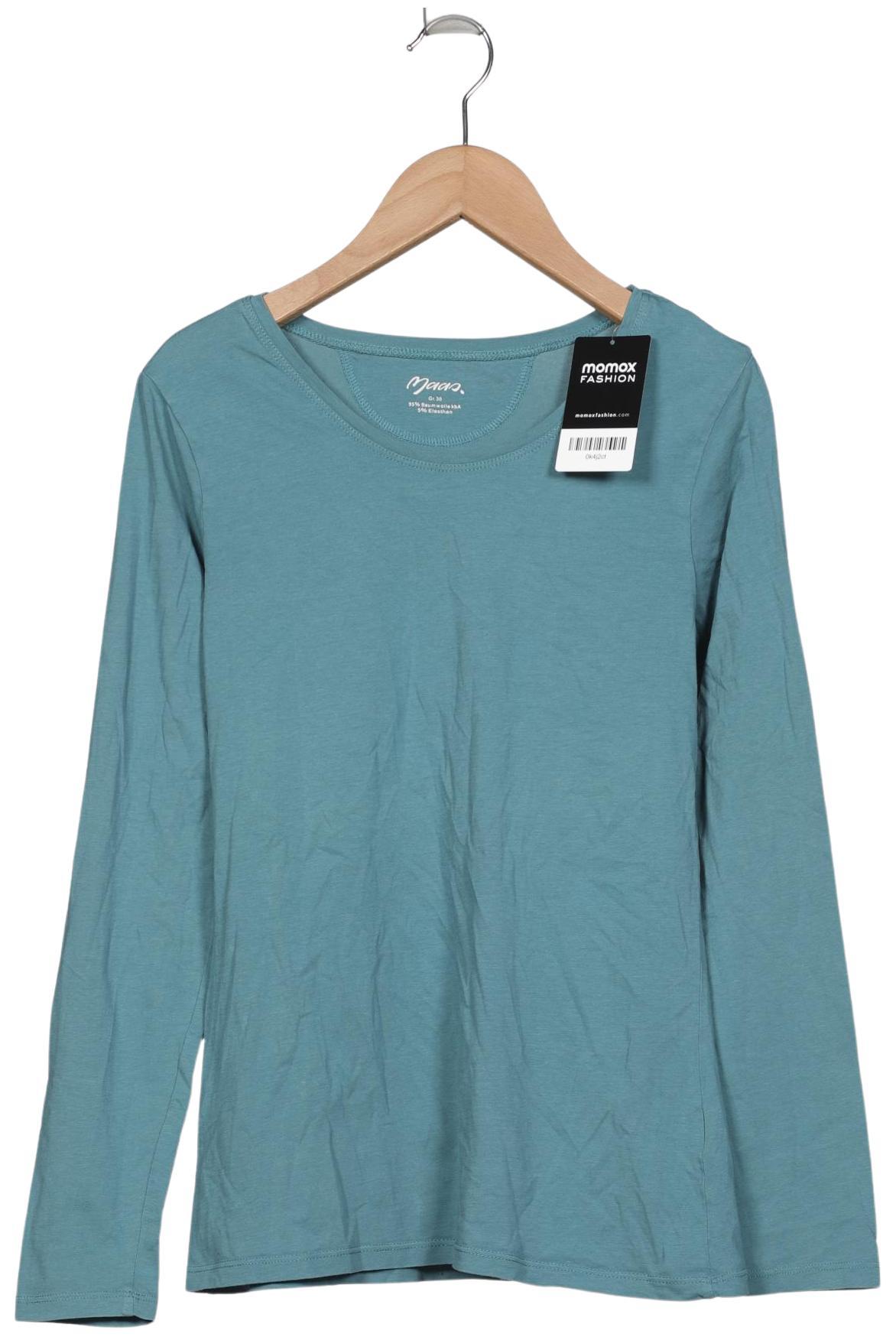

Maas Damen Langarmshirt, türkis, Gr. 36