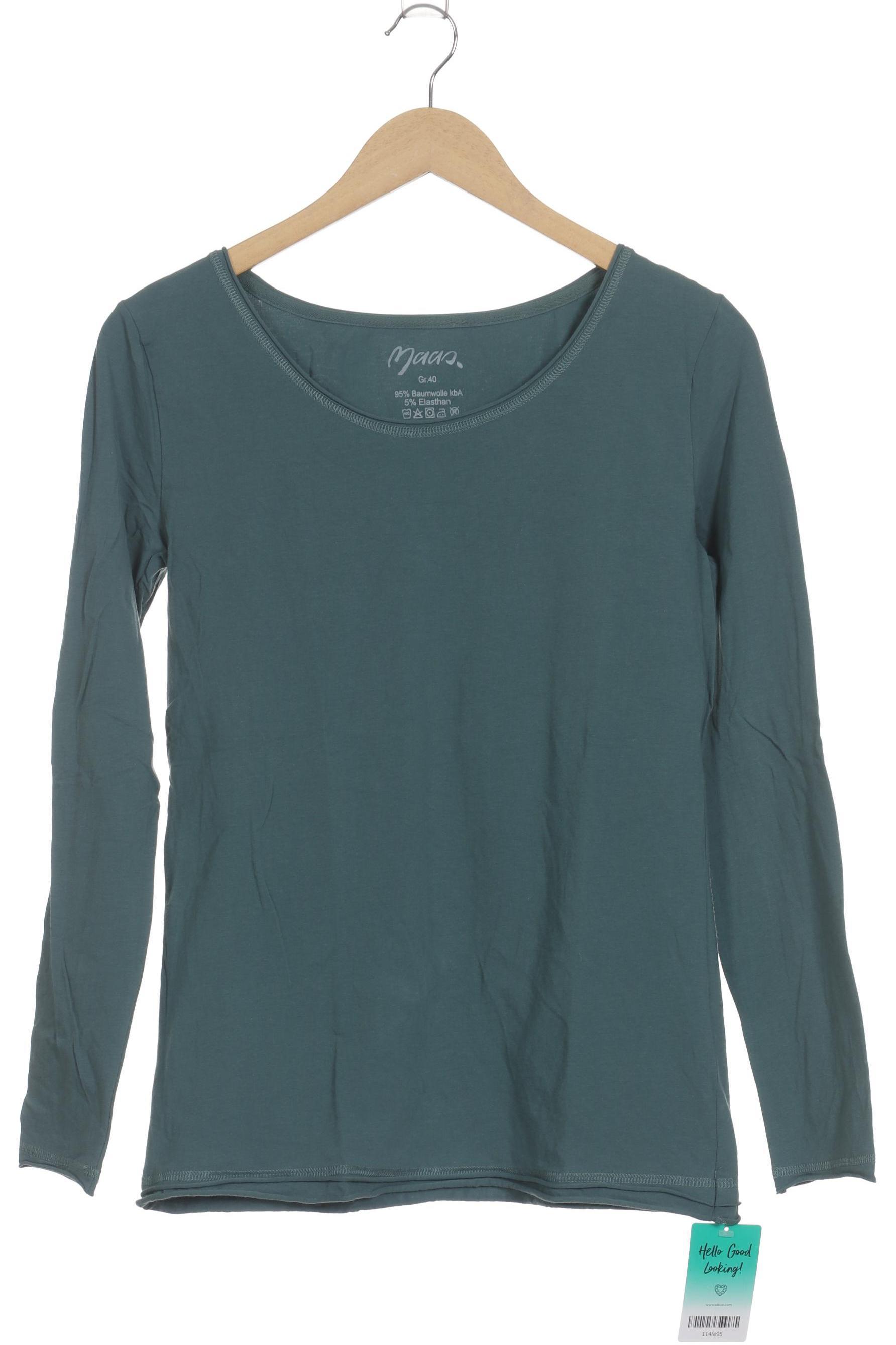 

Maas Damen Langarmshirt, türkis, Gr. 40