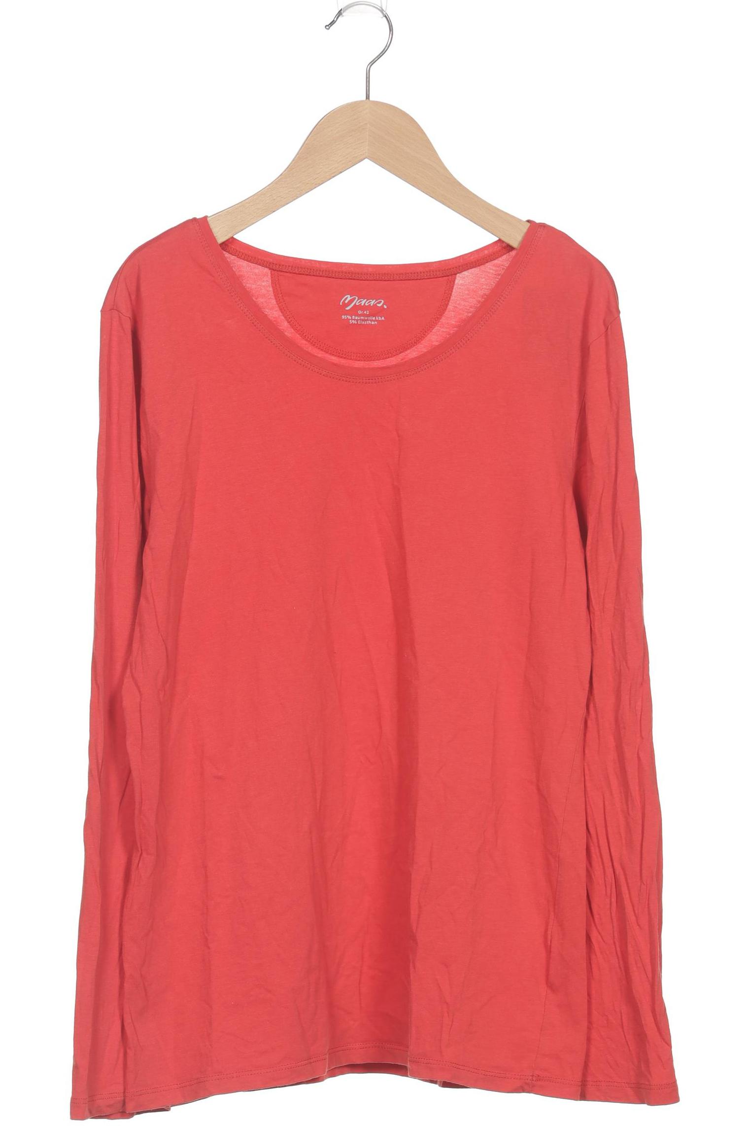 

Maas Damen Langarmshirt, rot, Gr. 42