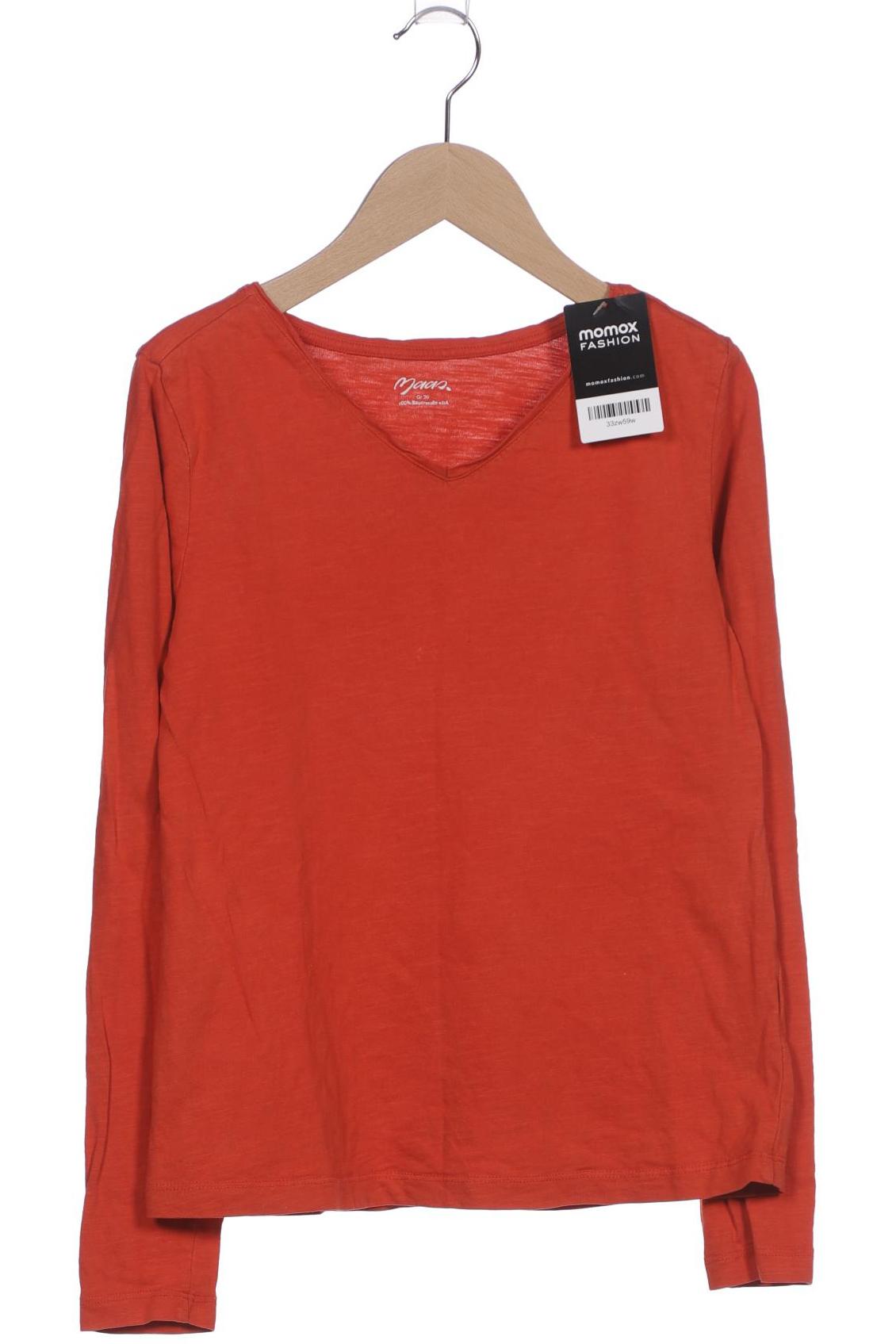 

Maas Damen Langarmshirt, orange, Gr. 36