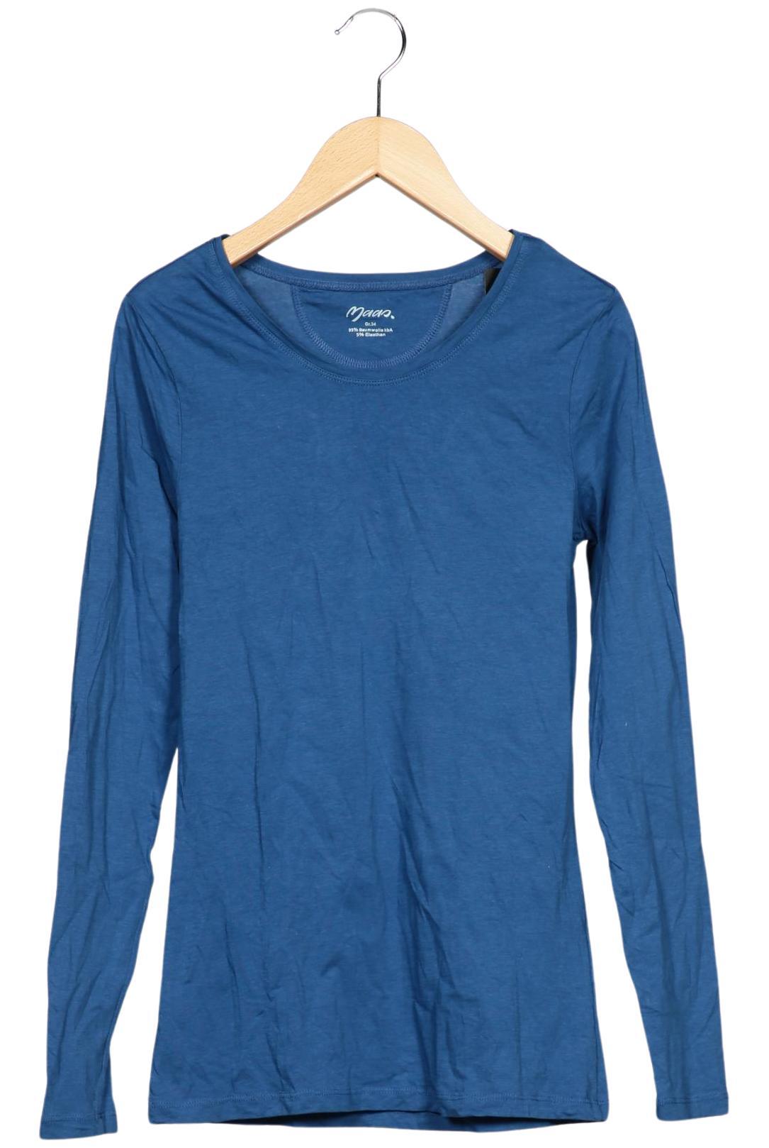 

Maas Damen Langarmshirt, blau, Gr. 34