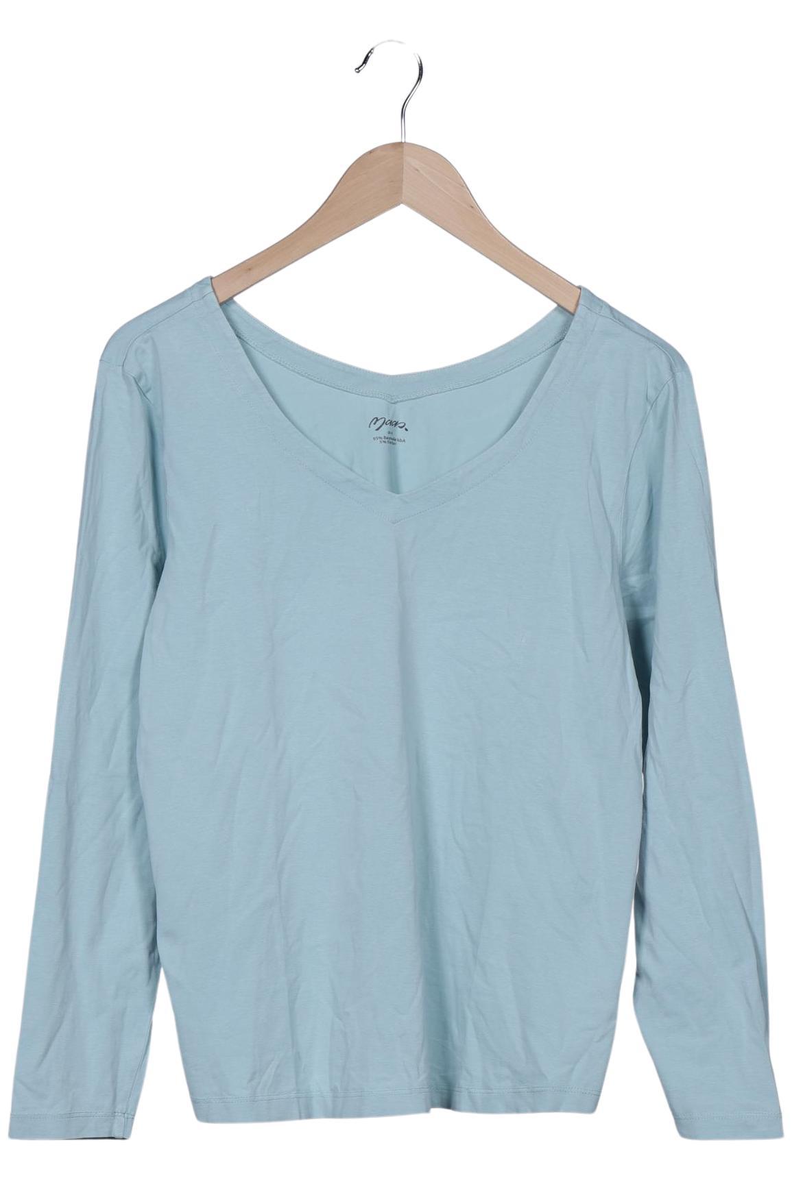 

Maas Damen Langarmshirt, hellblau, Gr. 42